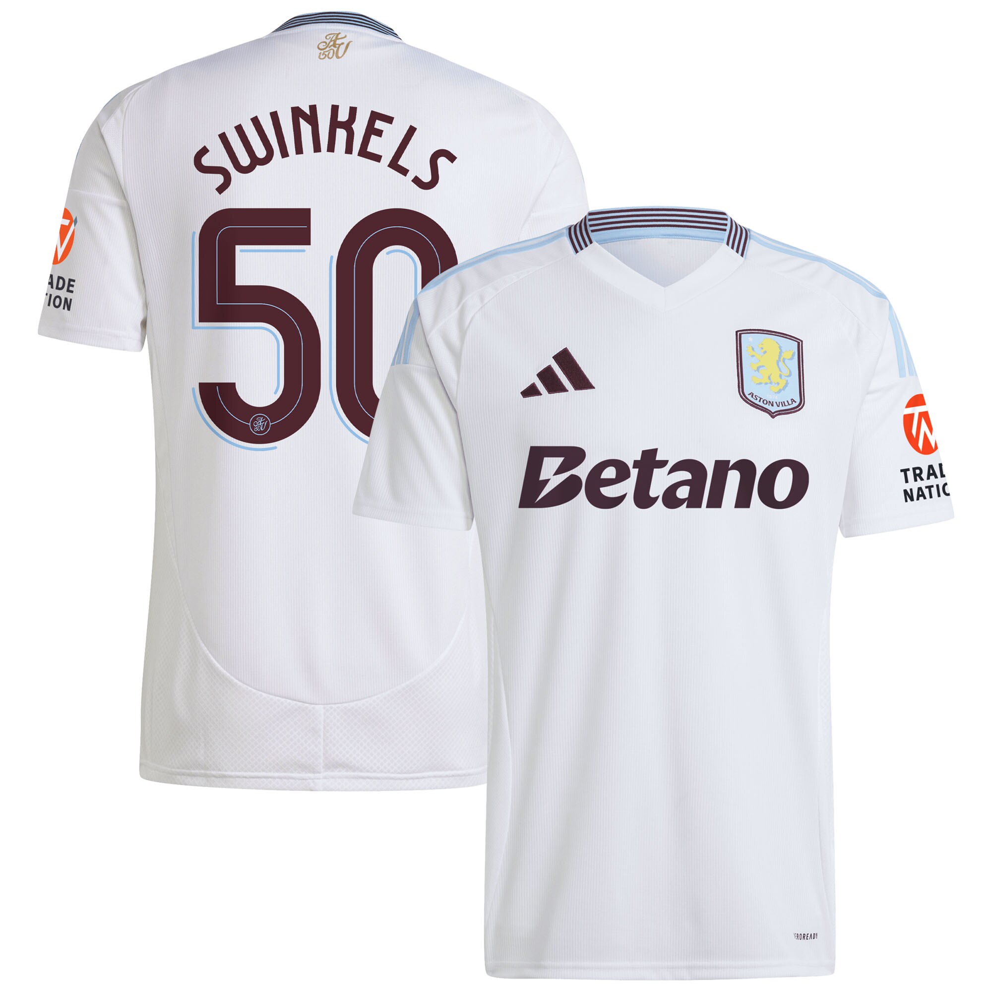 aston villa adidas away shirt 2024-25 with swinkels 50 cup printing Collection - Official Aston Villa Shirts & Jerseys
