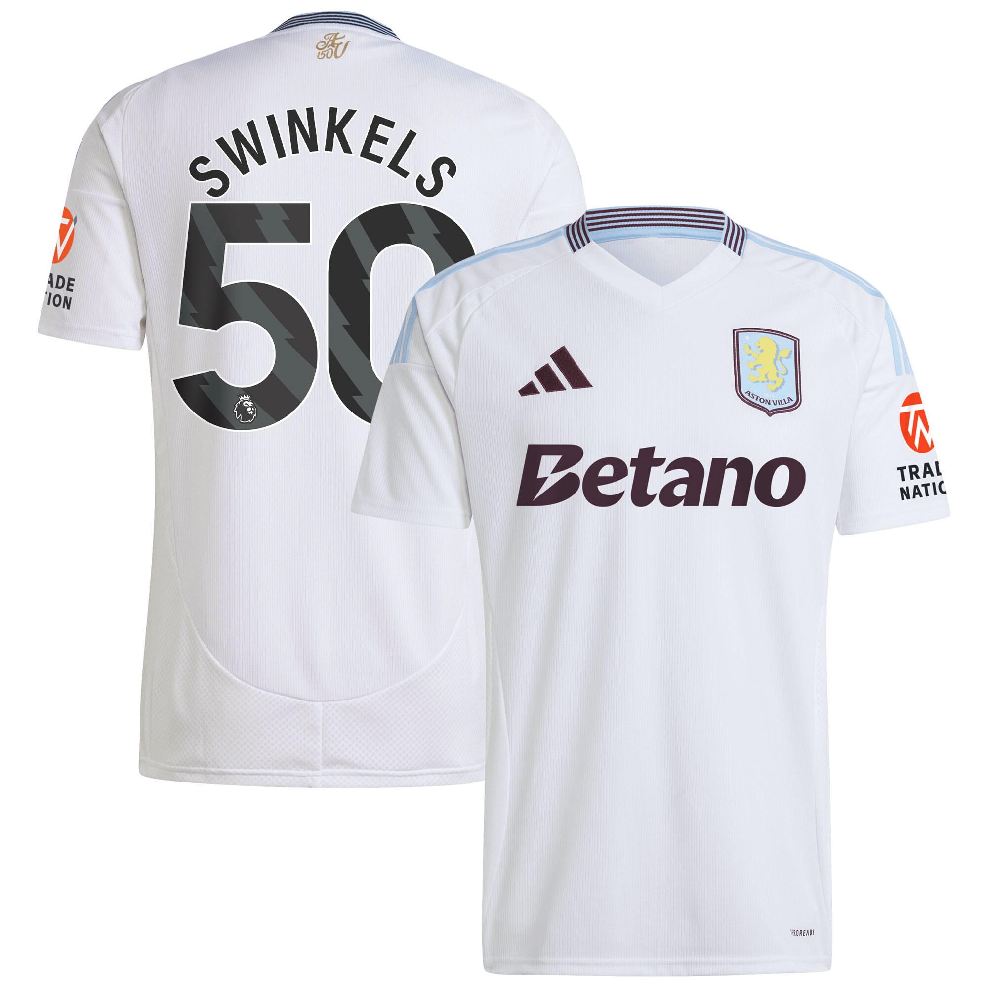 aston villa adidas away shirt 2024-25 with swinkels 50 printing Collection - Official Aston Villa Shirts & Jerseys