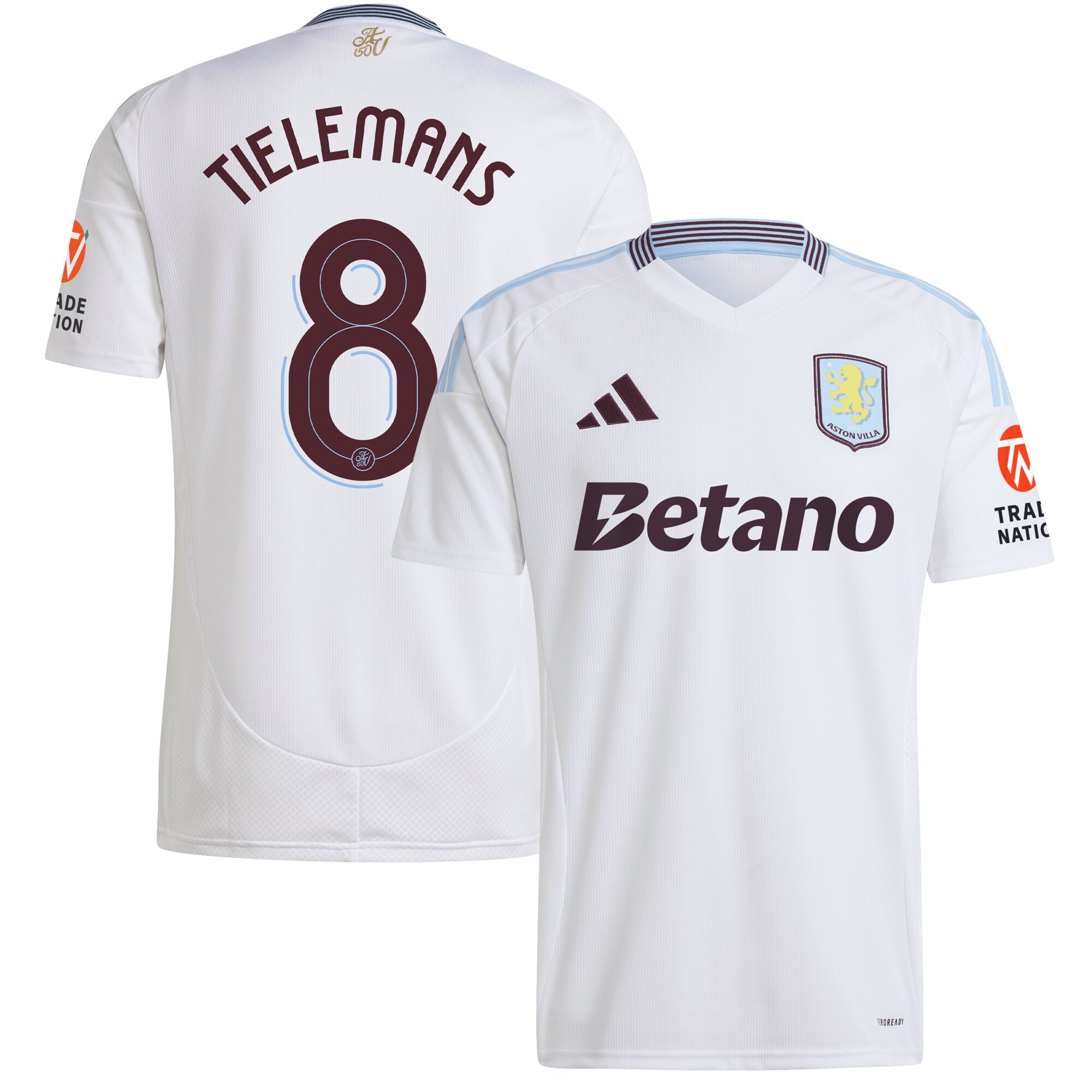aston villa adidas away shirt 2024-25 with tielemans 8 cup printing Collection - Official Aston Villa Shirts & Jerseys