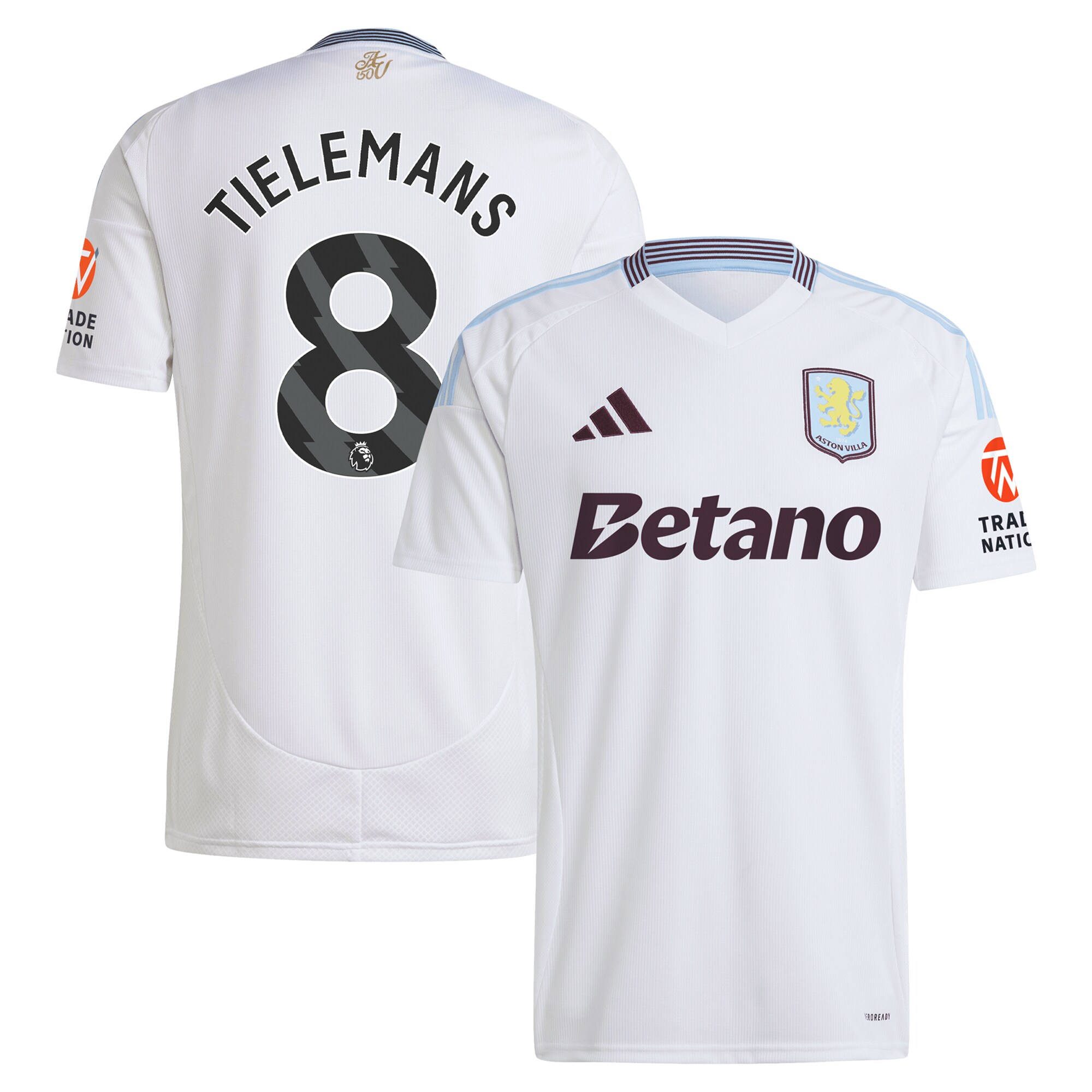 aston villa adidas away shirt 2024-25 with tielemans 8 printing Collection - Official Aston Villa Shirts & Jerseys