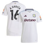 aston villa adidas away shirt 2024-25 – womens with a.garcía 16 printing Collection - Official Aston Villa Shirts & Jerseys