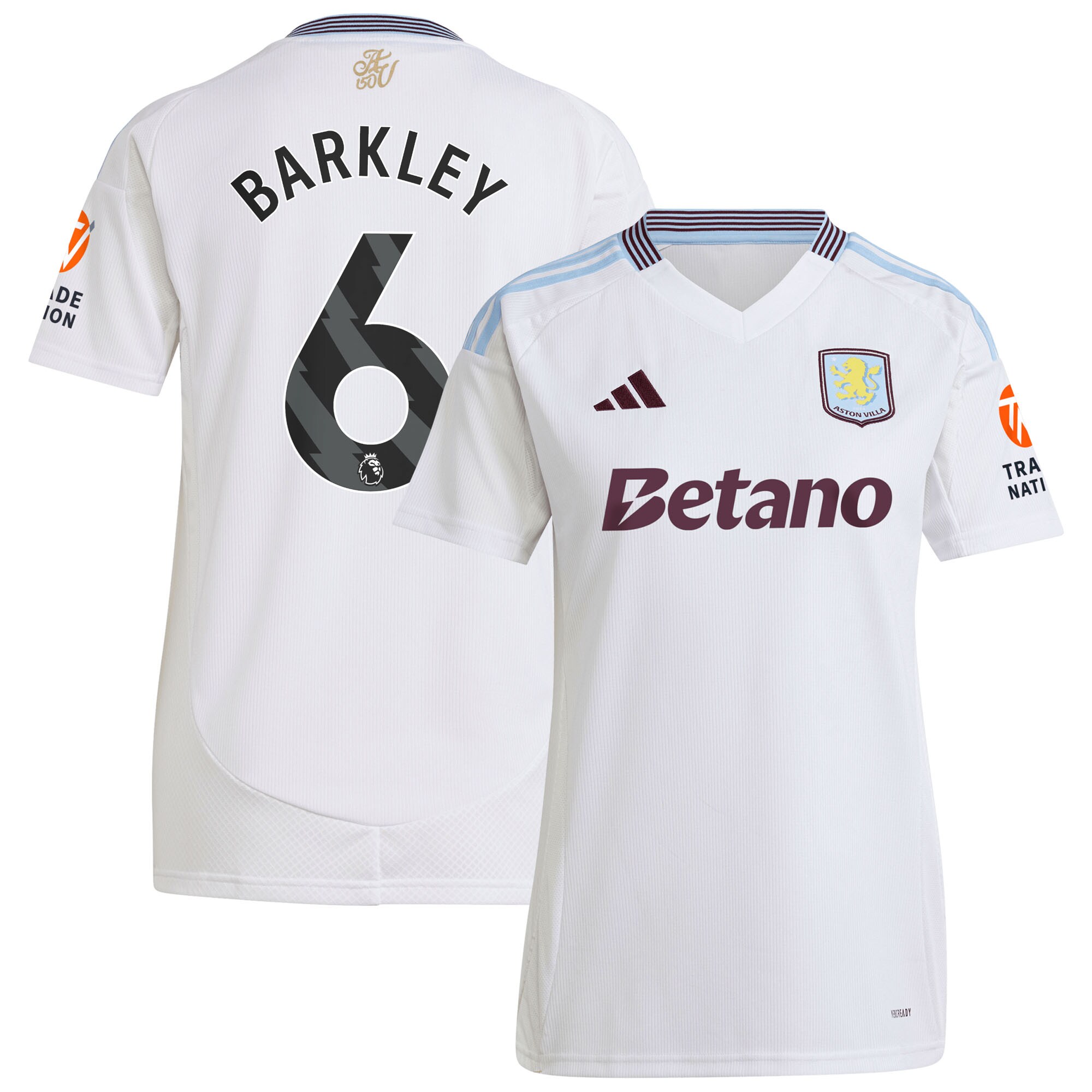 aston villa adidas away shirt 2024-25 – womens with barkley 6 printing Collection - Official Aston Villa Shirts & Jerseys