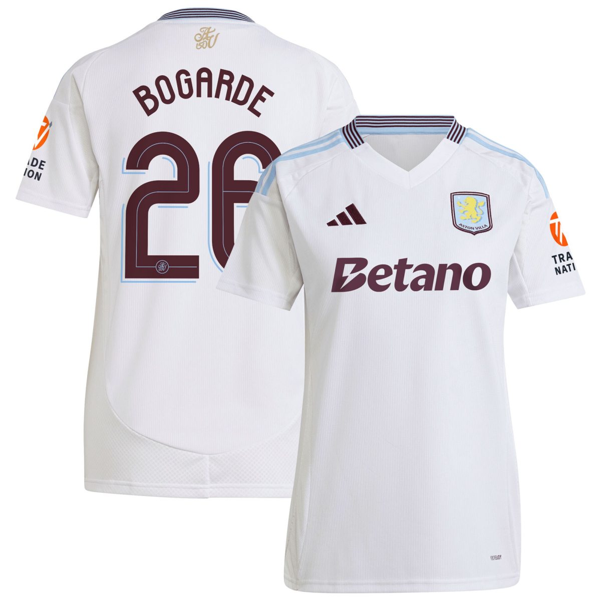 aston villa adidas away shirt 2024-25 – womens with bogarde 26 cup printing Collection - Official Aston Villa Shirts & Jerseys