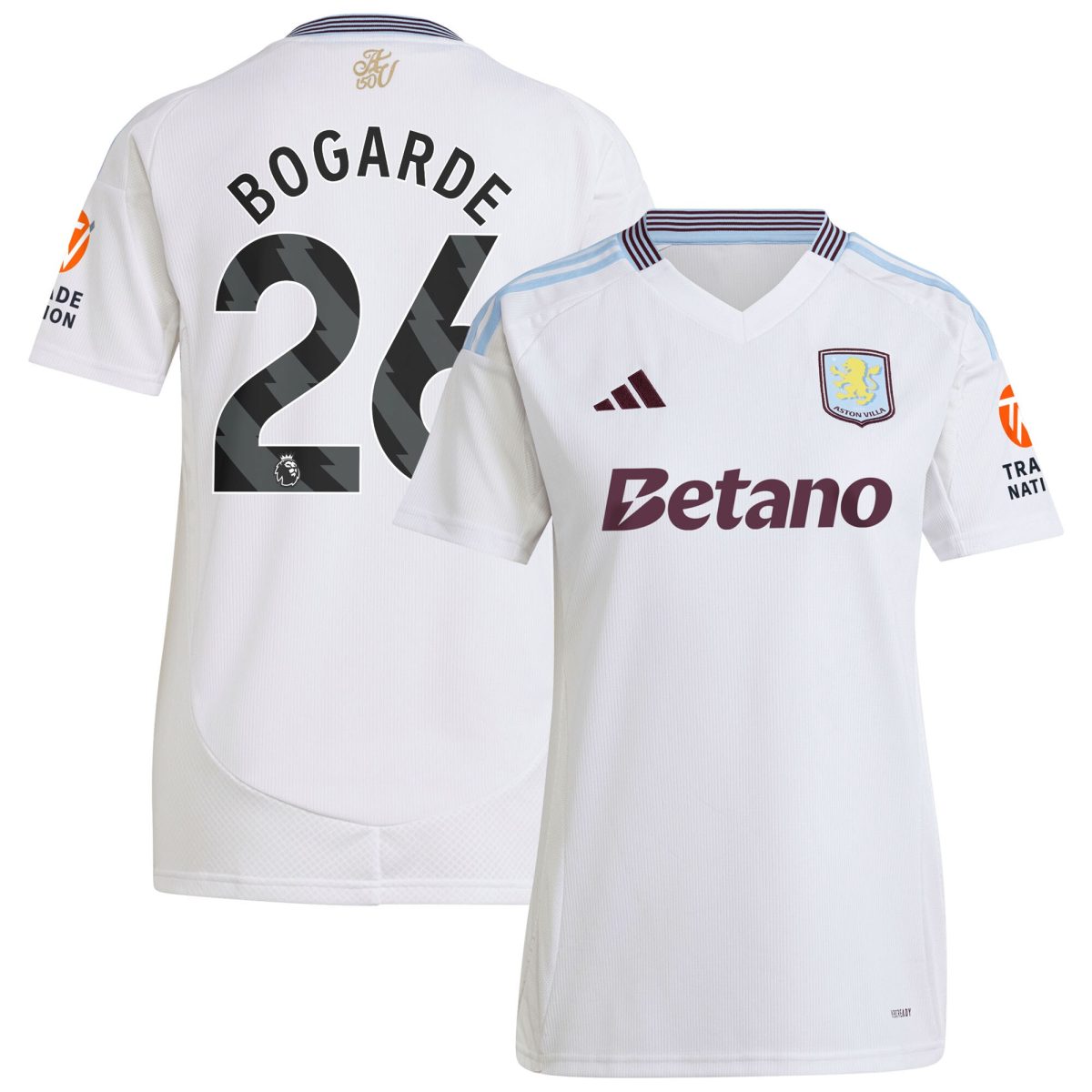 aston villa adidas away shirt 2024-25 – womens with bogarde 26 printing Collection - Official Aston Villa Shirts & Jerseys