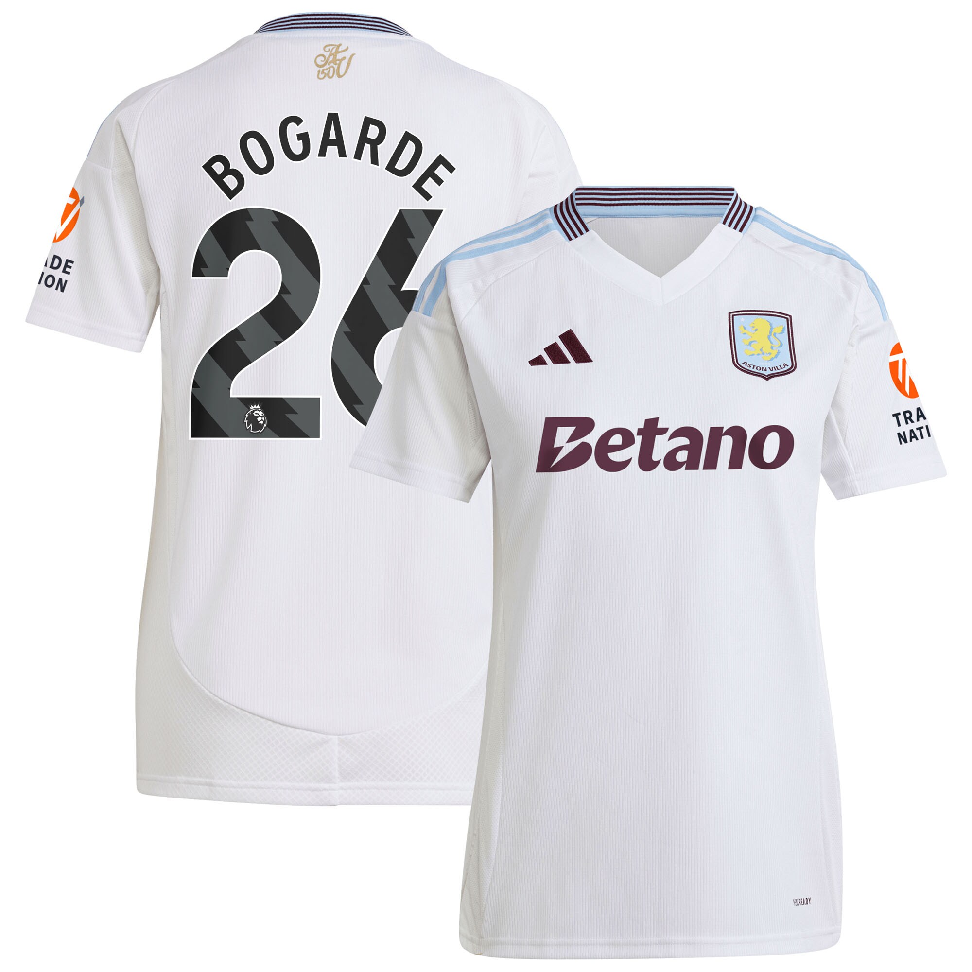 aston villa adidas away shirt 2024-25 – womens with bogarde 26 printing Collection - Official Aston Villa Shirts & Jerseys