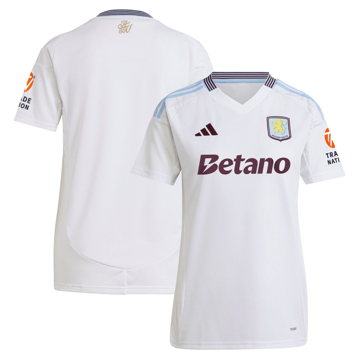 aston villa adidas away shirt 2024-25 – womens with custom printing Collection - Official Aston Villa Shirts & Jerseys