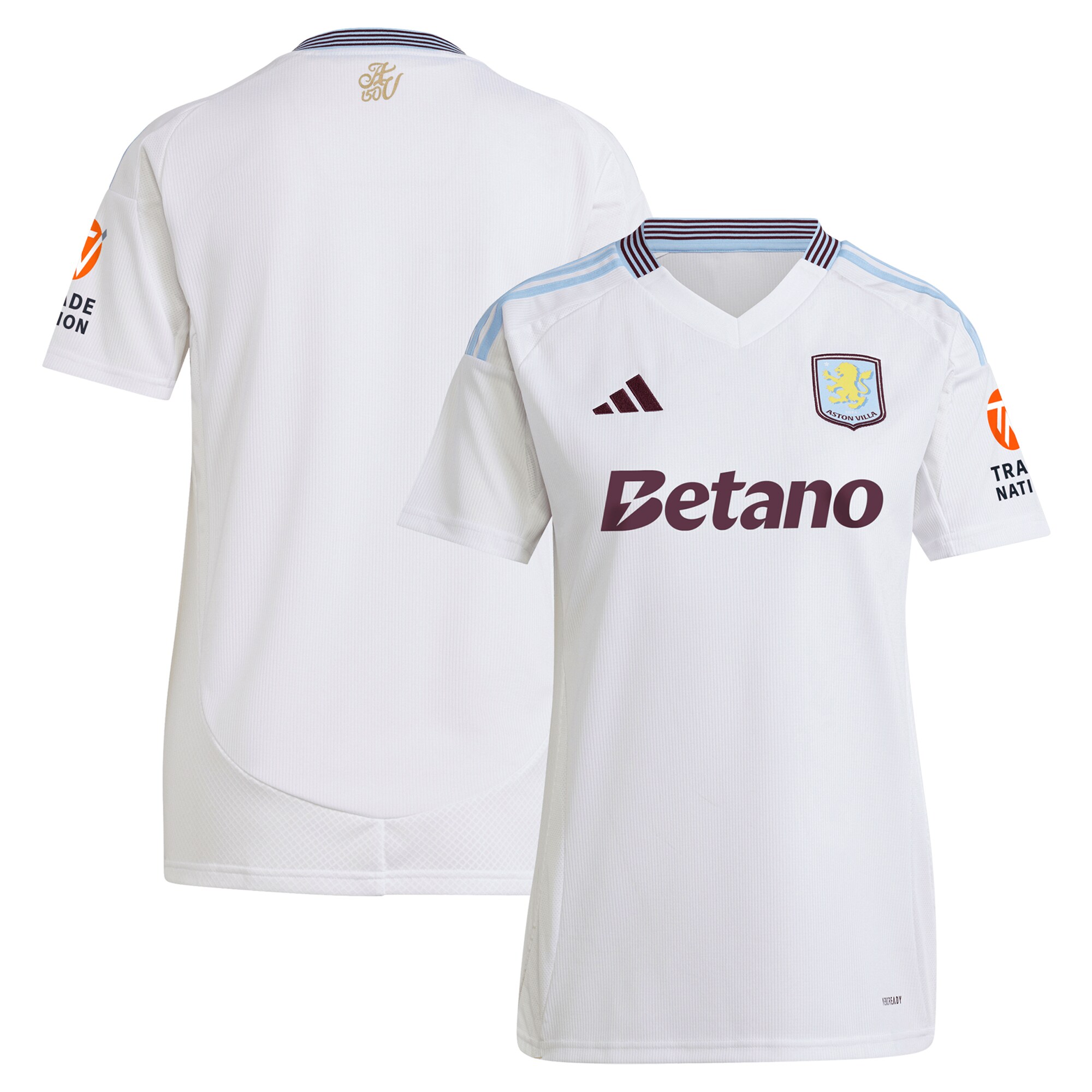 aston villa adidas away shirt 2024-25 – womens with custom printing Collection - Official Aston Villa Shirts & Jerseys