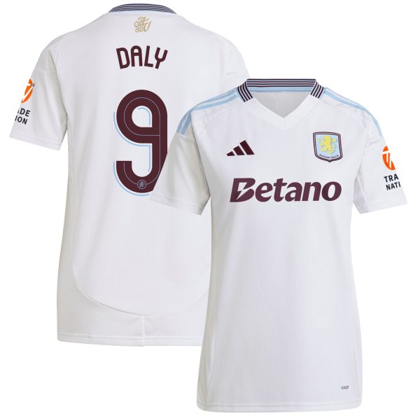 aston villa adidas away shirt 2024-25 – womens with daly 9 cup printing Collection - Official Aston Villa Shirts & Jerseys
