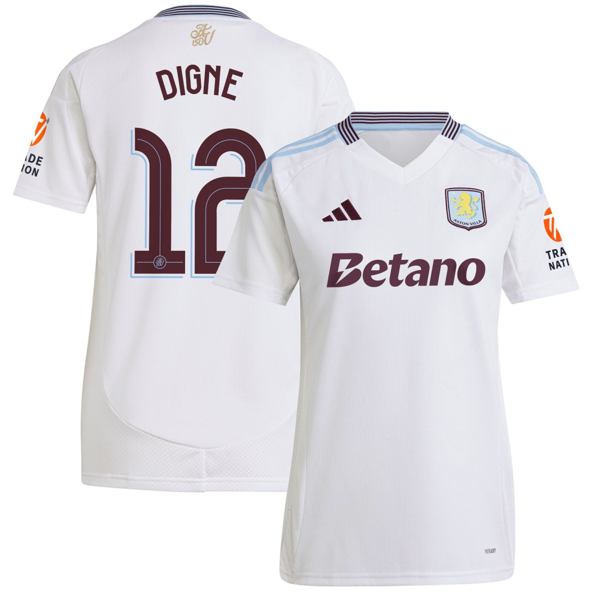 aston villa adidas away shirt 2024-25 – womens with digne 12 cup printing Collection - Official Aston Villa Shirts & Jerseys