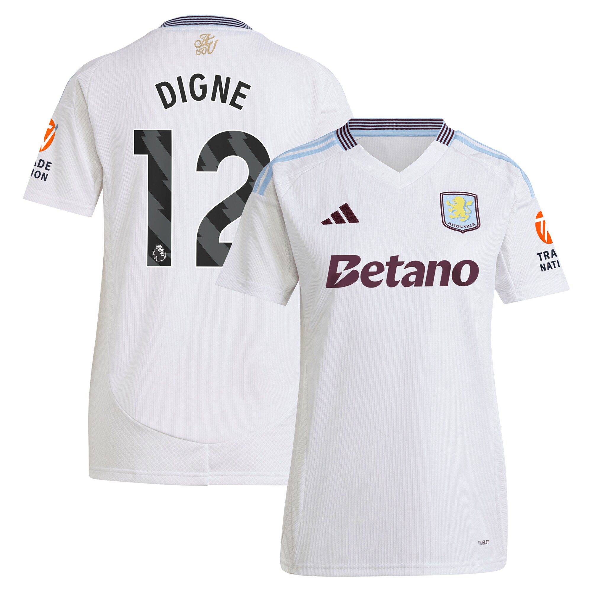 aston villa adidas away shirt 2024-25 – womens with digne 12 printing Collection - Official Aston Villa Shirts & Jerseys