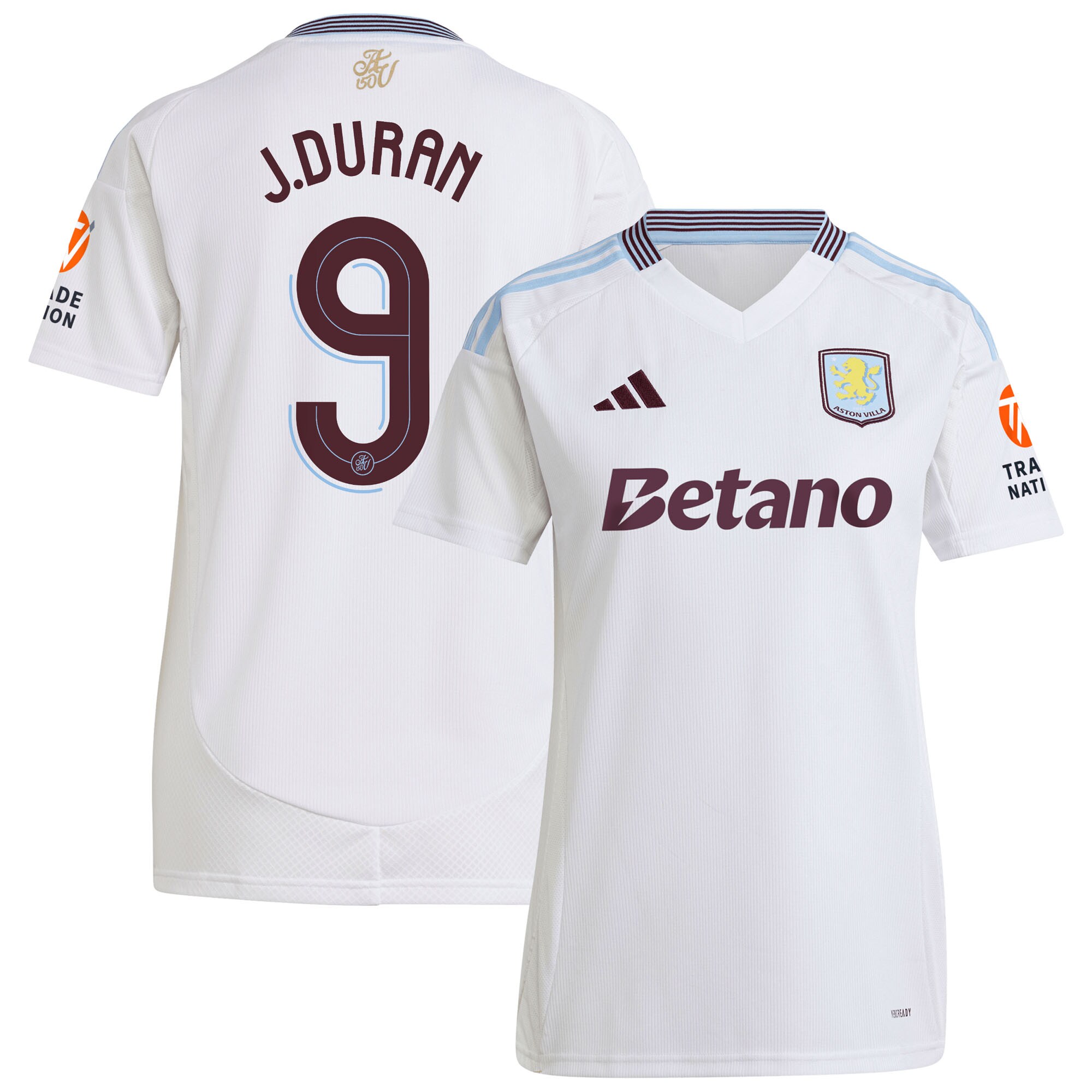aston villa adidas away shirt 2024-25 – womens with duran 9 cup printing Collection - Official Aston Villa Shirts & Jerseys