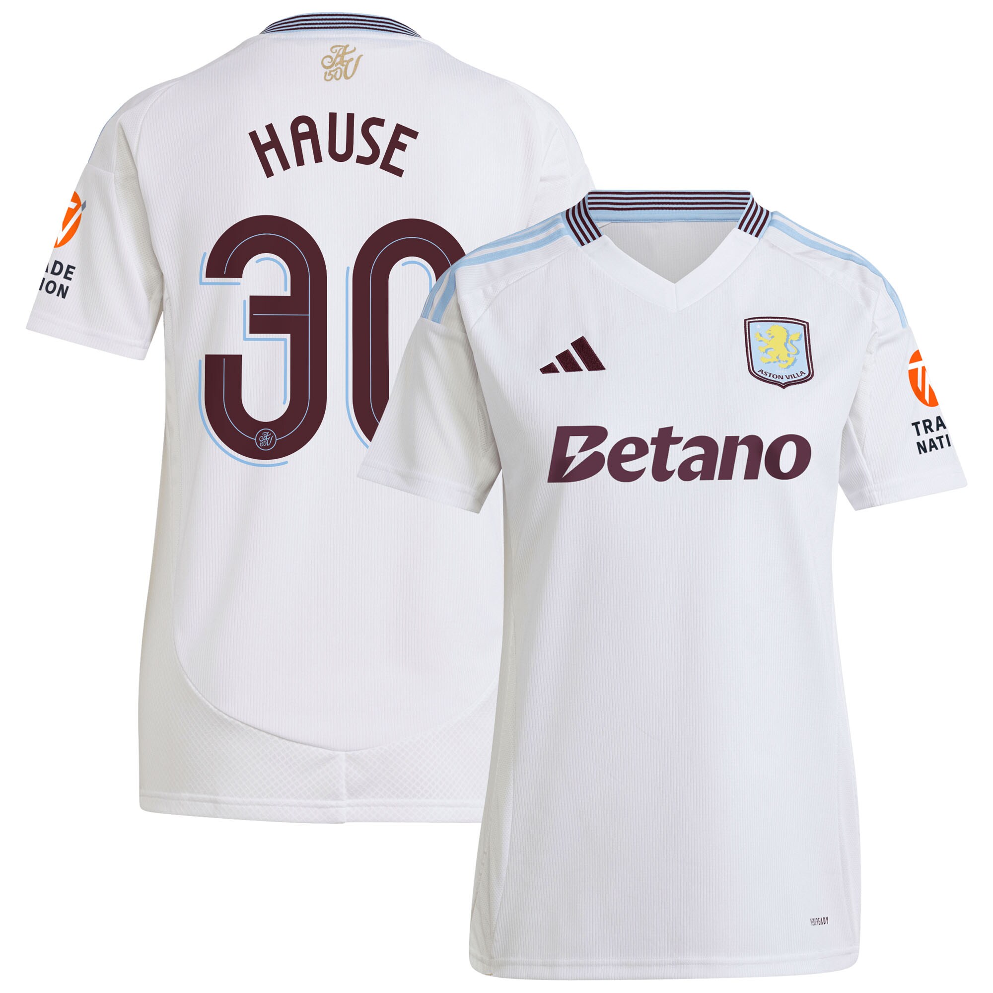 aston villa adidas away shirt 2024-25 – womens with hause 30 cup printing Collection - Official Aston Villa Shirts & Jerseys