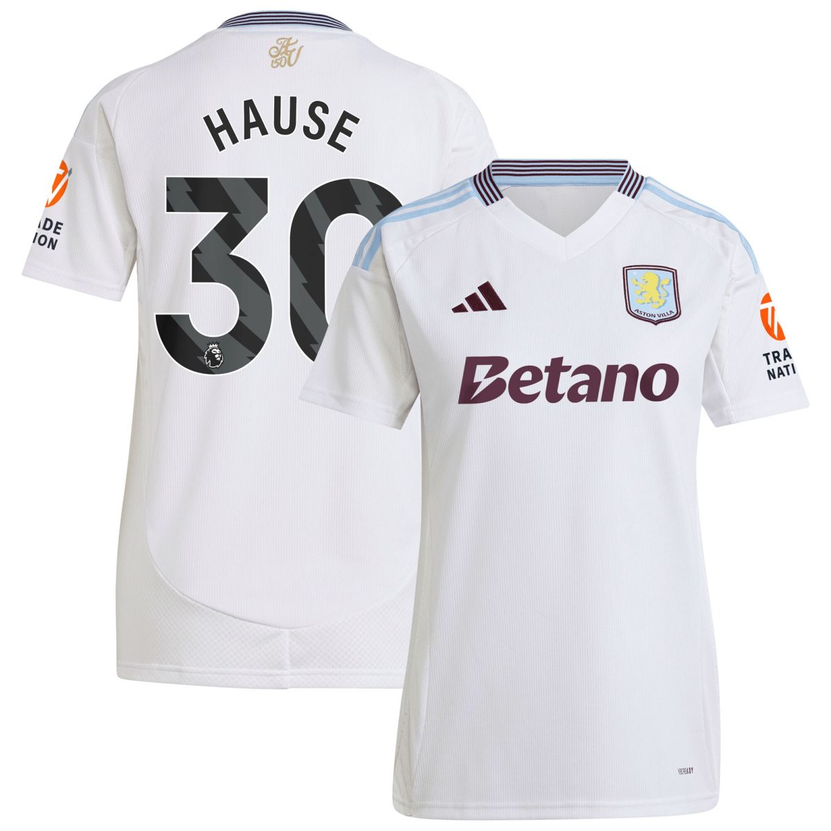 aston villa adidas away shirt 2024-25 – womens with hause 30 printing Collection - Official Aston Villa Shirts & Jerseys