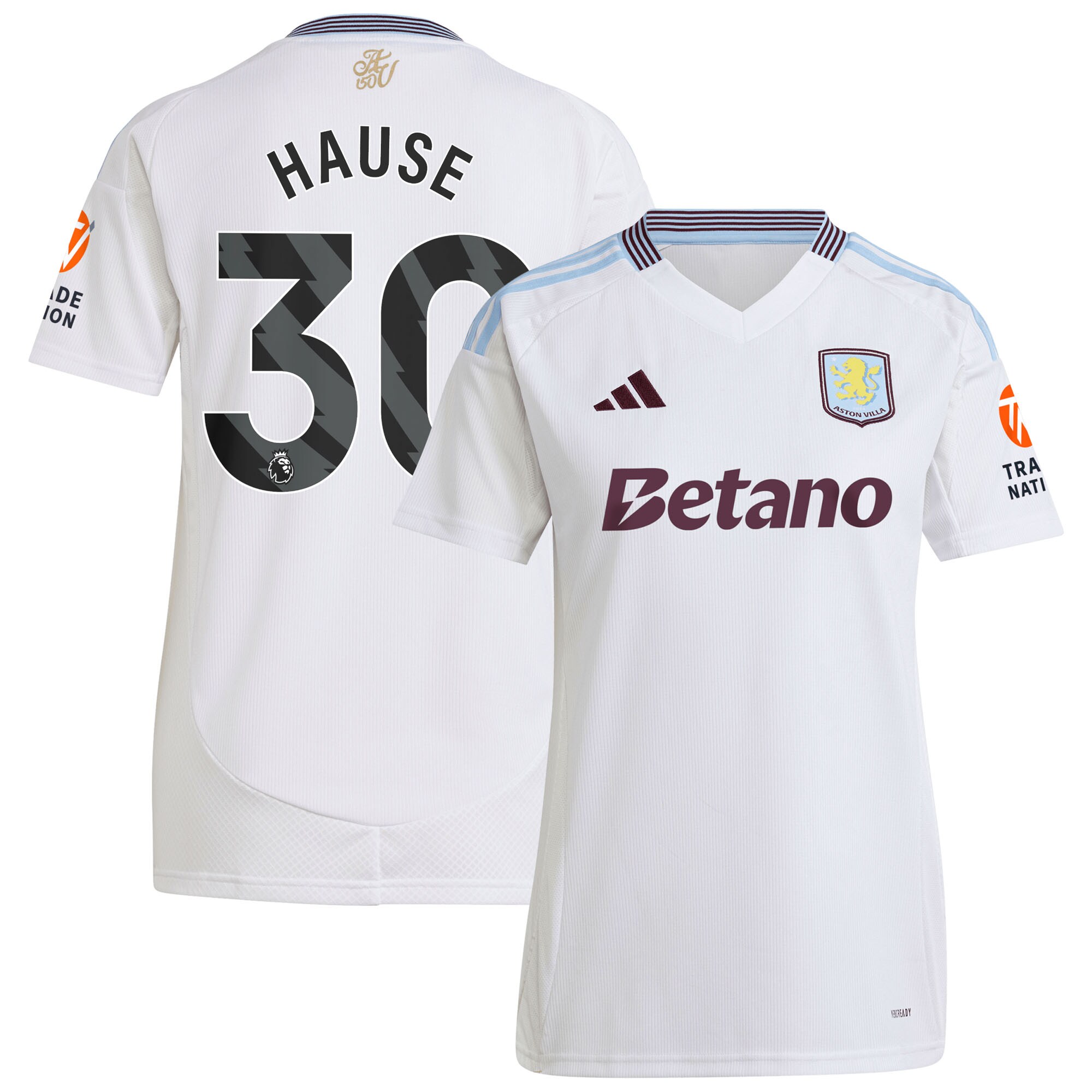 aston villa adidas away shirt 2024-25 – womens with hause 30 printing Collection - Official Aston Villa Shirts & Jerseys