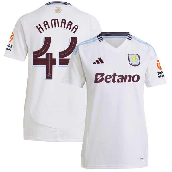 aston villa adidas away shirt 2024-25 – womens with kamara 44 cup printing Collection - Official Aston Villa Shirts & Jerseys