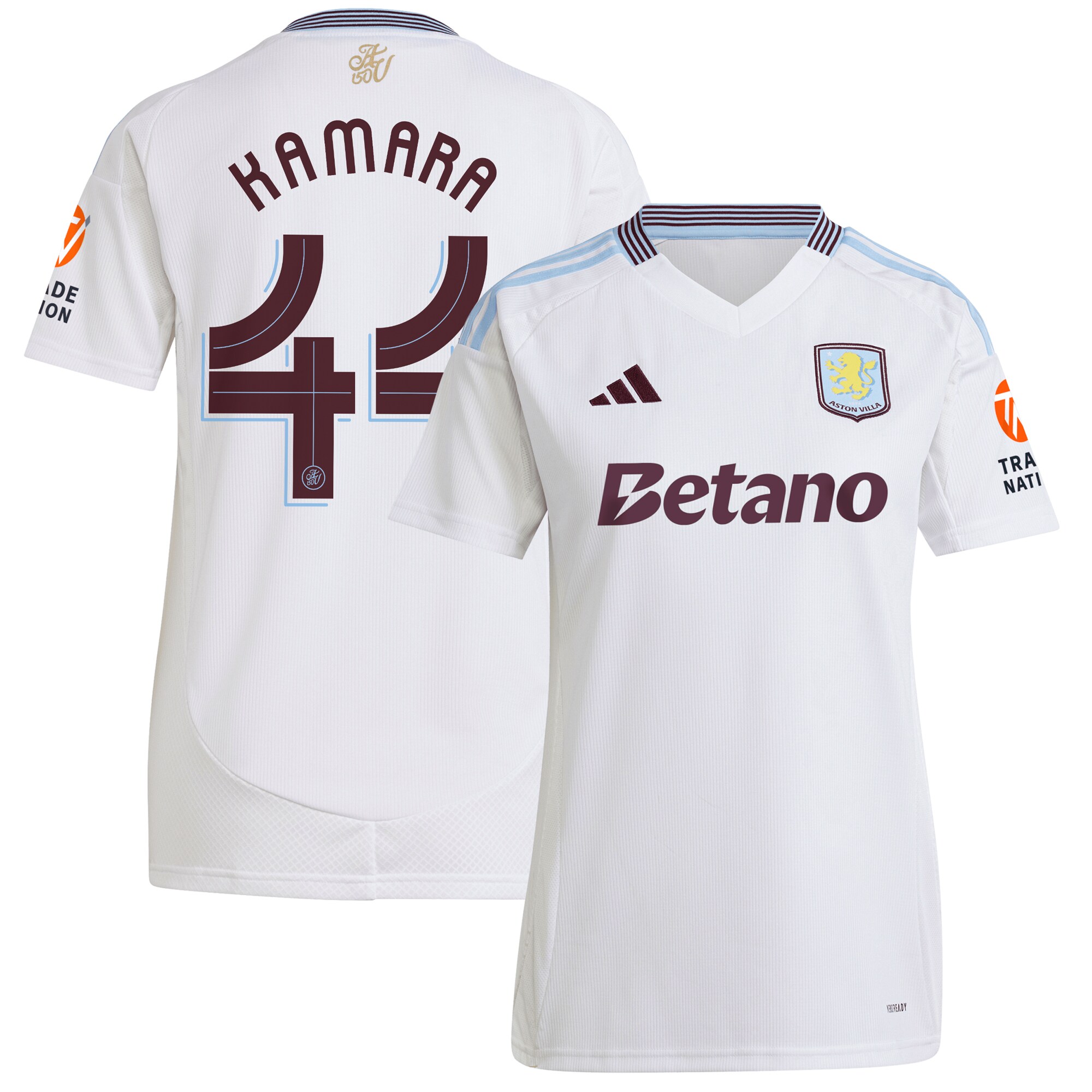 aston villa adidas away shirt 2024-25 – womens with kamara 44 cup printing Collection - Official Aston Villa Shirts & Jerseys
