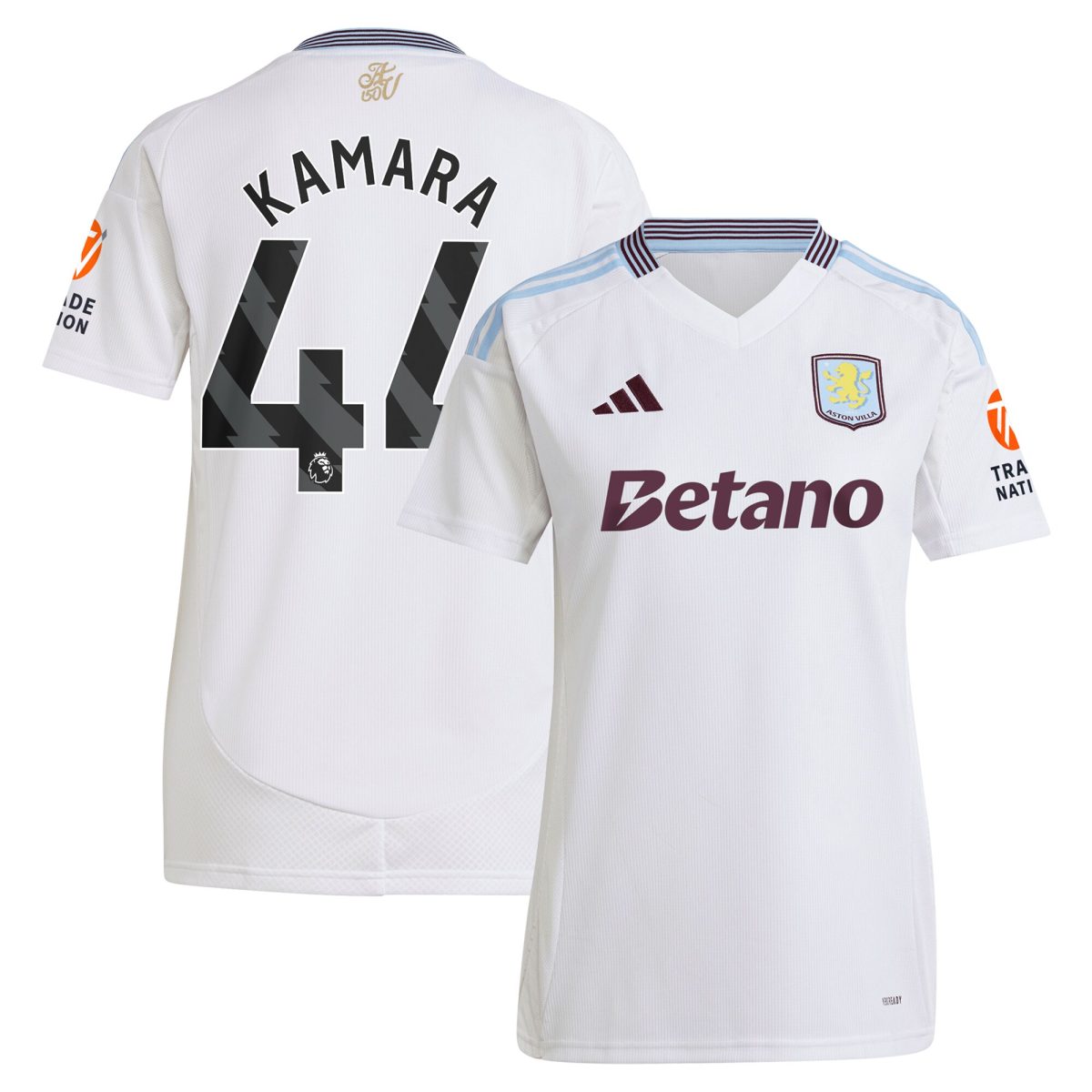 aston villa adidas away shirt 2024-25 – womens with kamara 44 printing Collection - Official Aston Villa Shirts & Jerseys