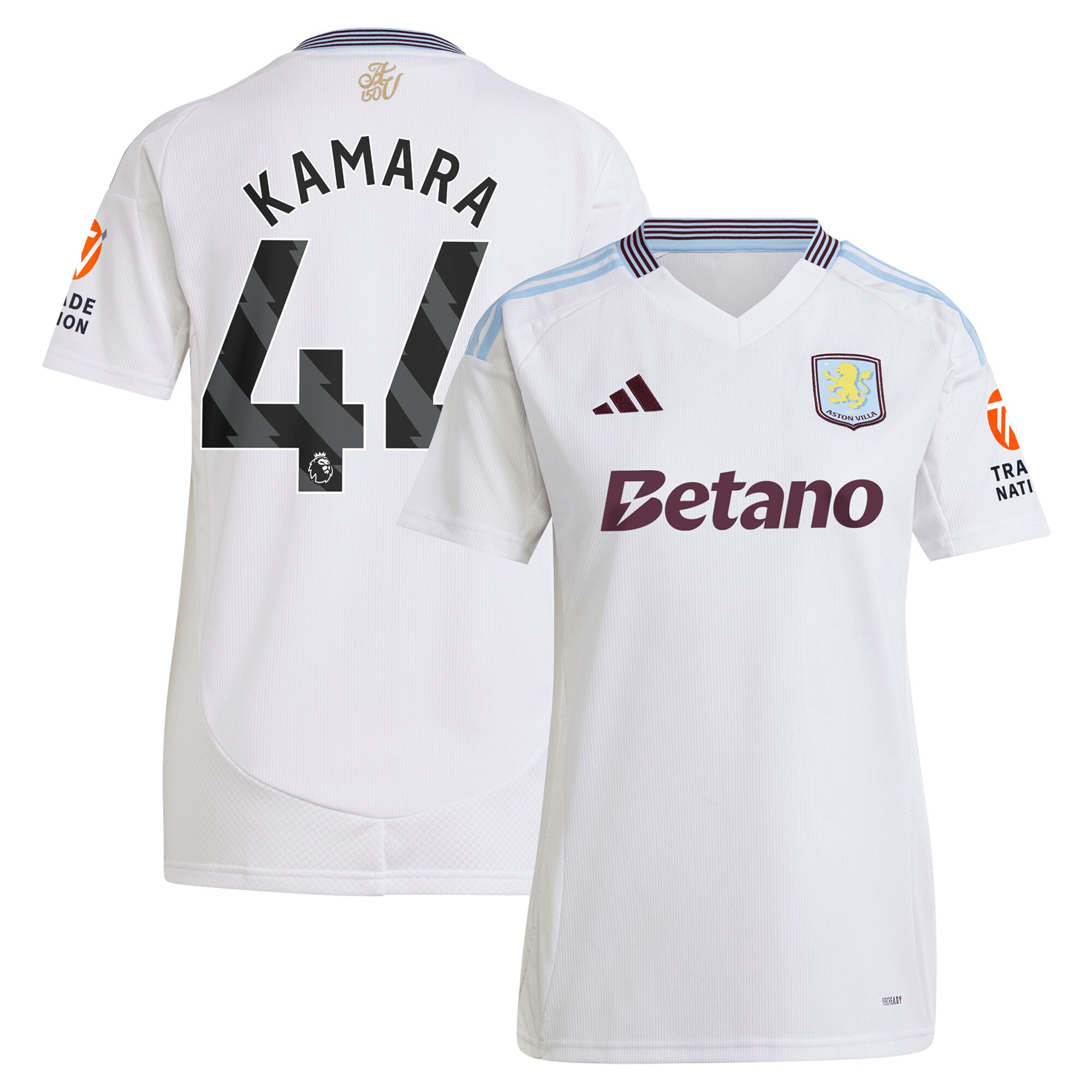 aston villa adidas away shirt 2024-25 – womens with kamara 44 printing Collection - Official Aston Villa Shirts & Jerseys