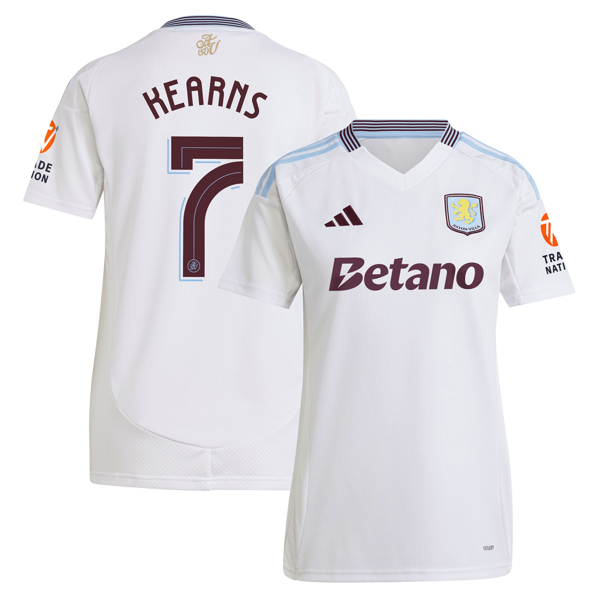 aston villa adidas away shirt 2024-25 – womens with kearns 7 cup printing Collection - Official Aston Villa Shirts & Jerseys