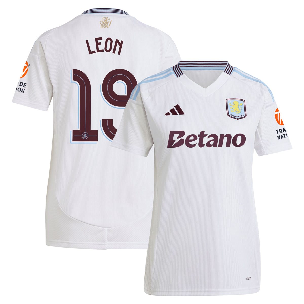 aston villa adidas away shirt 2024-25 – womens with leon 19 cup printing Collection - Official Aston Villa Shirts & Jerseys