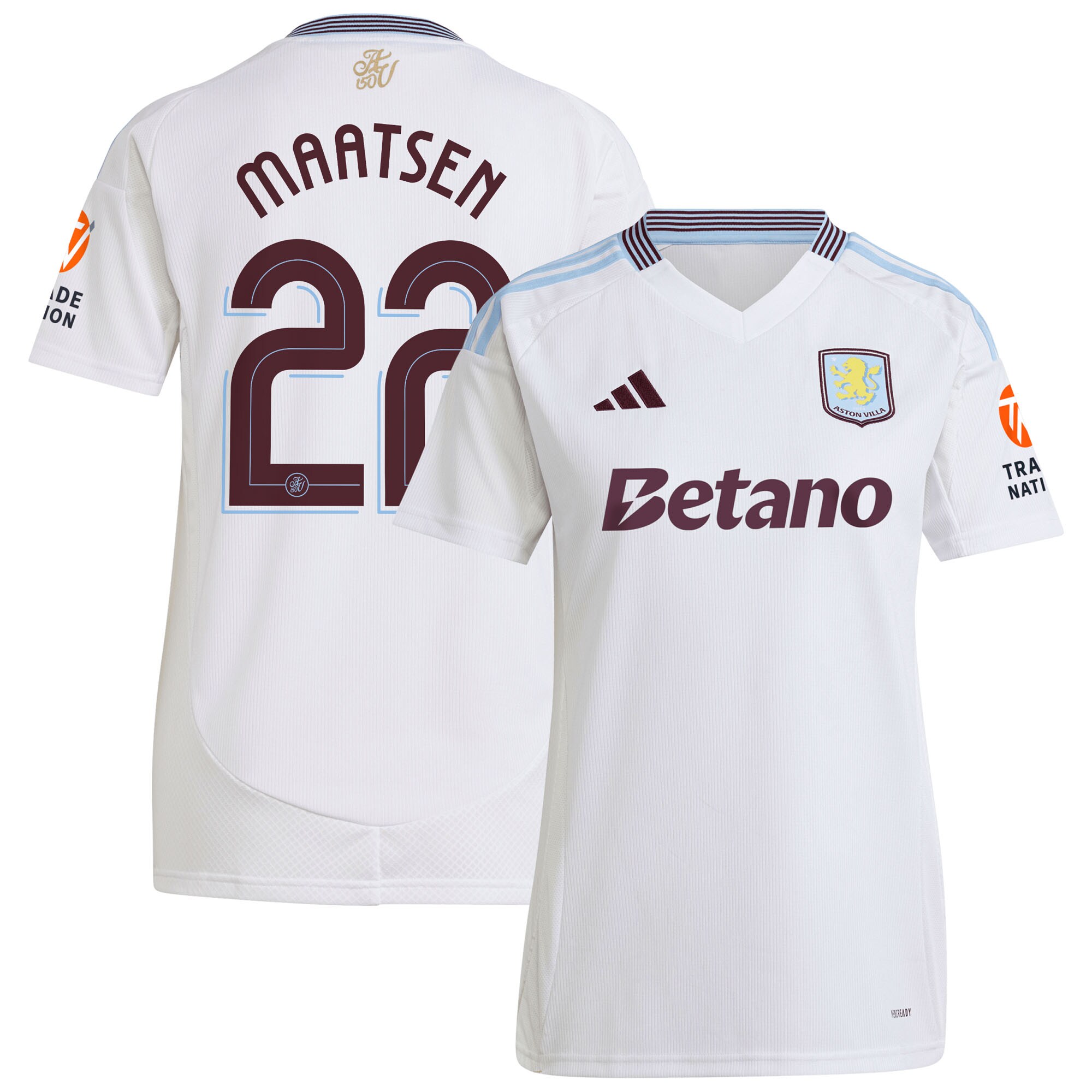 aston villa adidas away shirt 2024-25 – womens with maatsen 22 cup printing Collection - Official Aston Villa Shirts & Jerseys