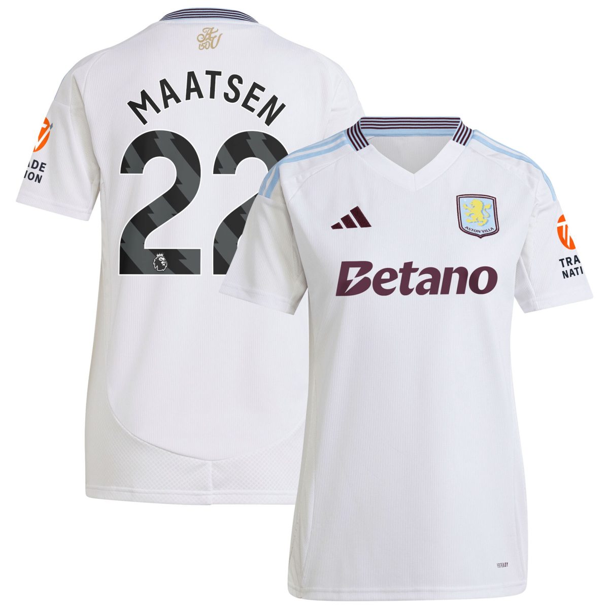 aston villa adidas away shirt 2024-25 – womens with maatsen 22 printing Collection - Official Aston Villa Shirts & Jerseys