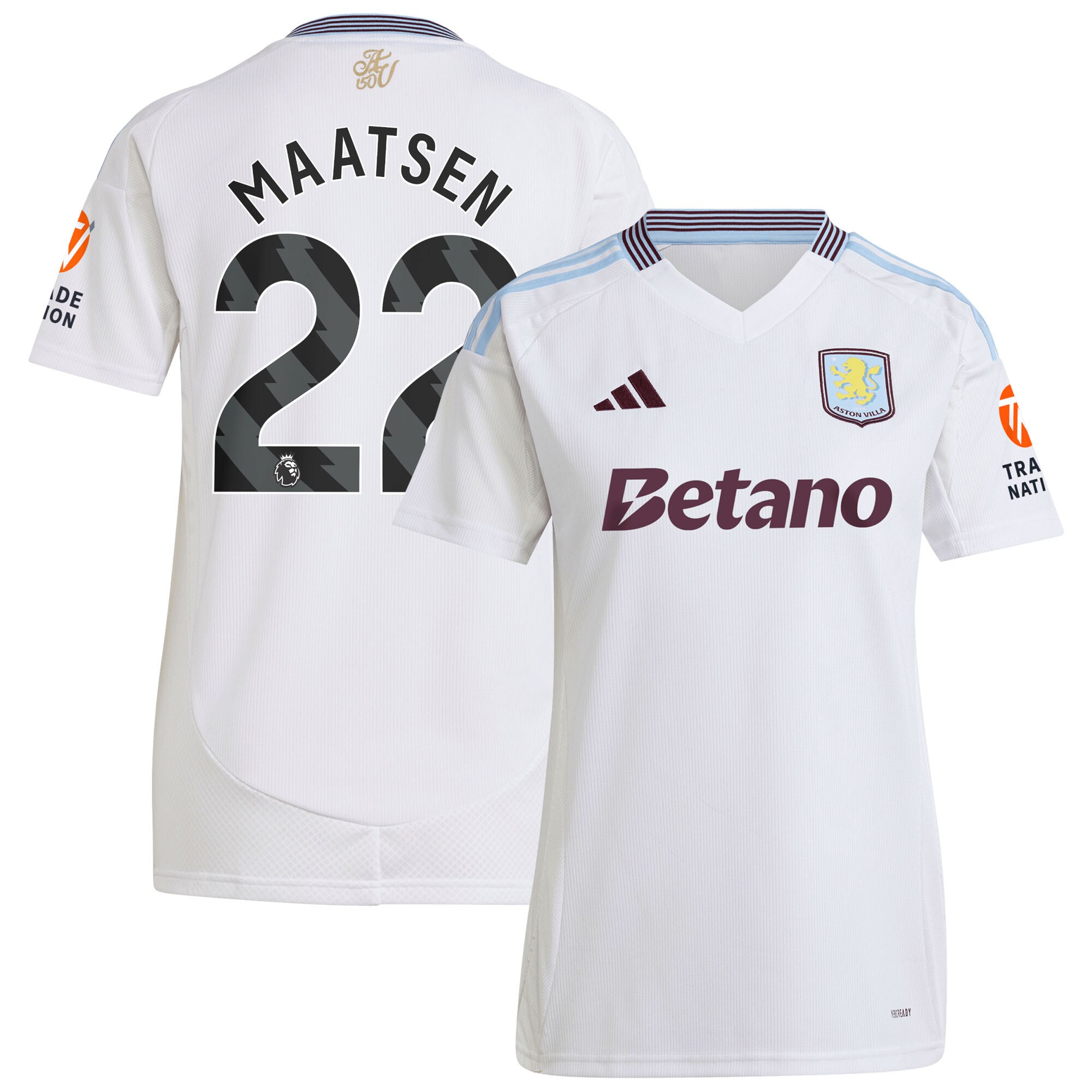 aston villa adidas away shirt 2024-25 – womens with maatsen 22 printing Collection - Official Aston Villa Shirts & Jerseys