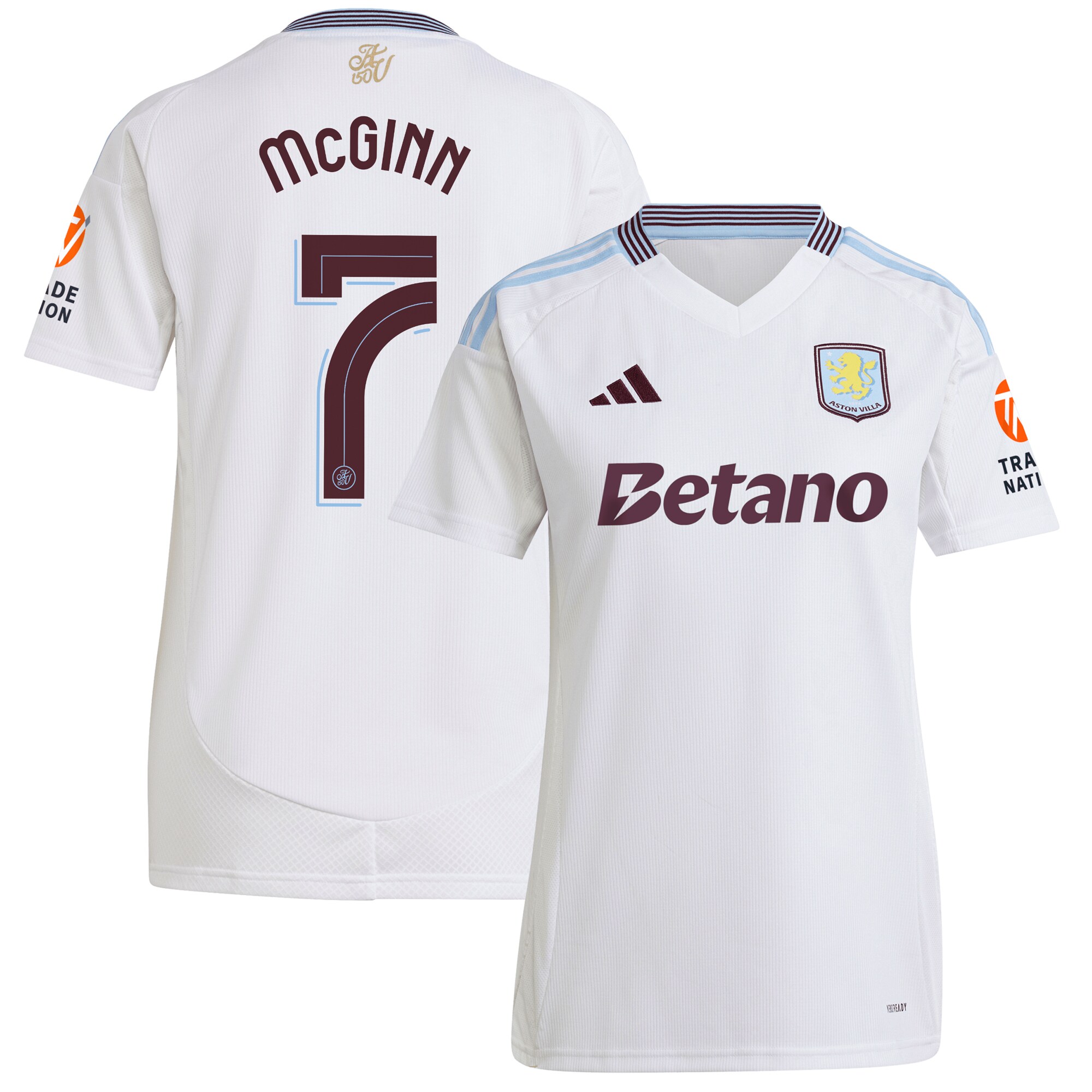 aston villa adidas away shirt 2024-25 – womens with mcginn 7 cup printing Collection - Official Aston Villa Shirts & Jerseys