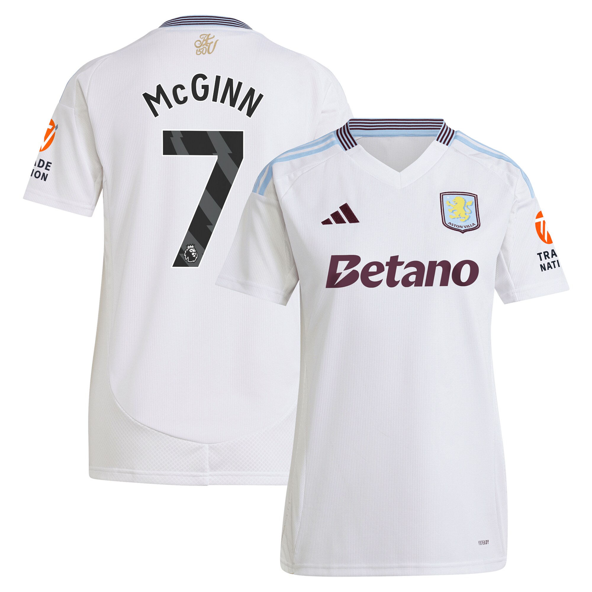 aston villa adidas away shirt 2024-25 – womens with mcginn 7 printing Collection - Official Aston Villa Shirts & Jerseys