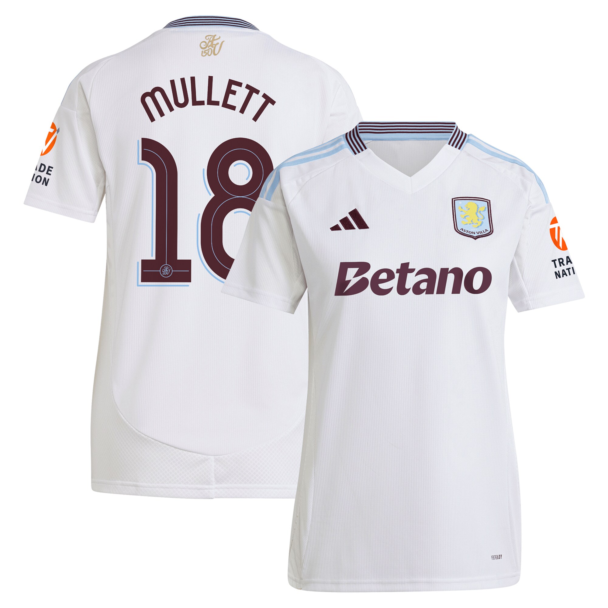 aston villa adidas away shirt 2024-25 – womens with mullett 18 cup printing Collection - Official Aston Villa Shirts & Jerseys