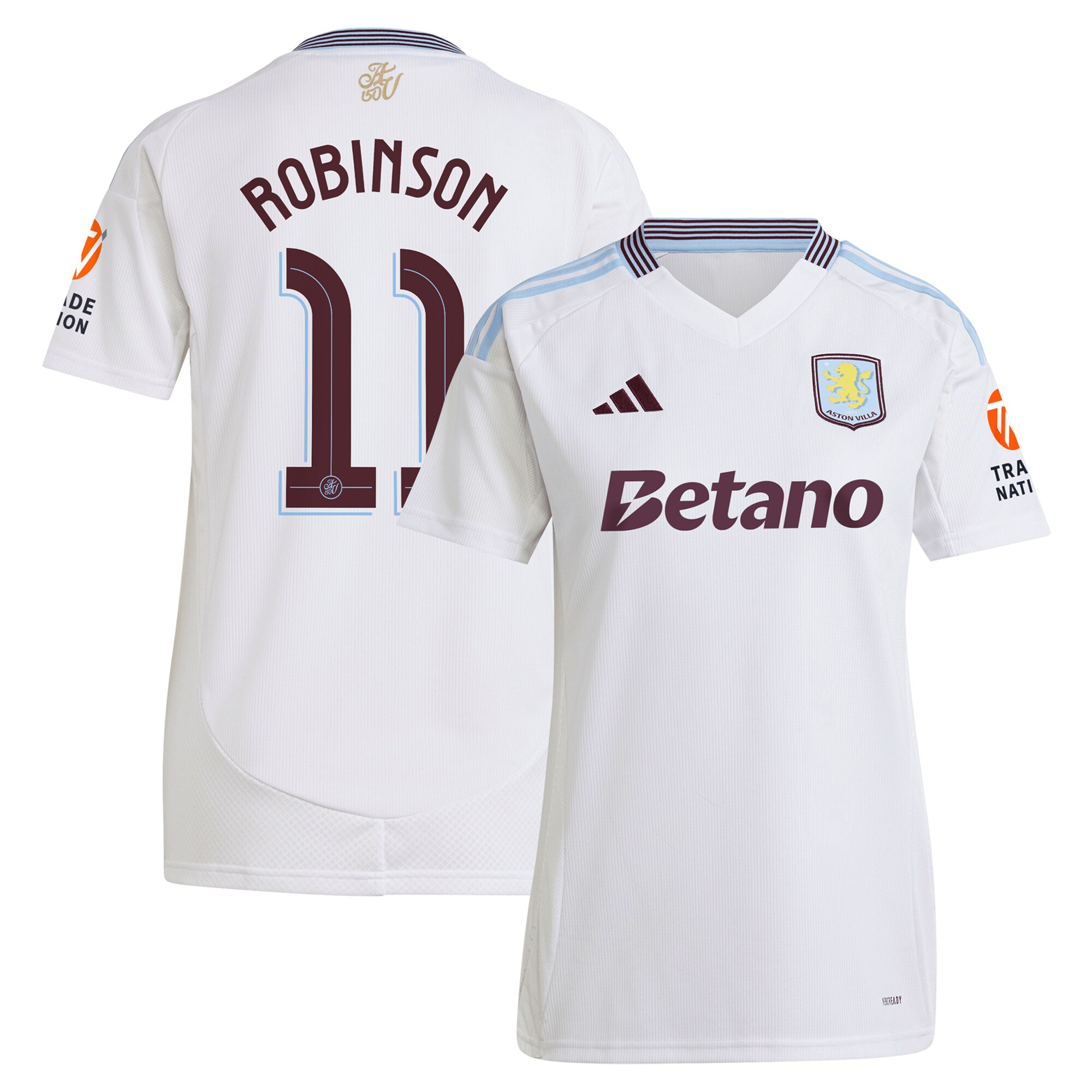 aston villa adidas away shirt 2024-25 – womens with robinson 11 cup printing Collection - Official Aston Villa Shirts & Jerseys