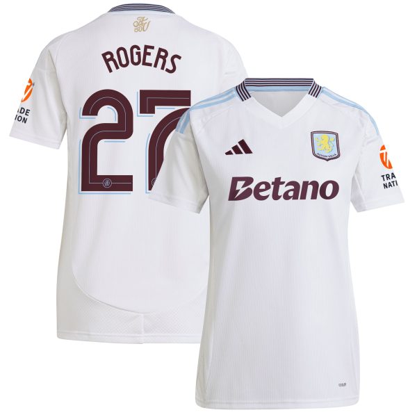 aston villa adidas away shirt 2024-25 – womens with rogers 27 cup printing Collection - Official Aston Villa Shirts & Jerseys