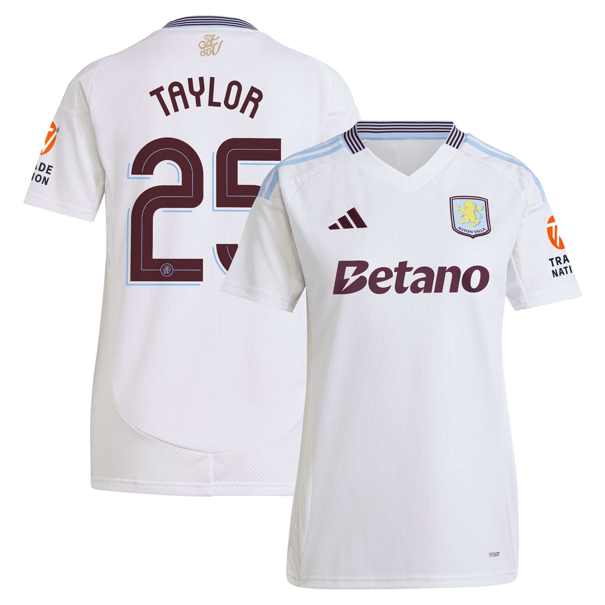 aston villa adidas away shirt 2024-25 – womens with taylor 25 cup printing Collection - Official Aston Villa Shirts & Jerseys