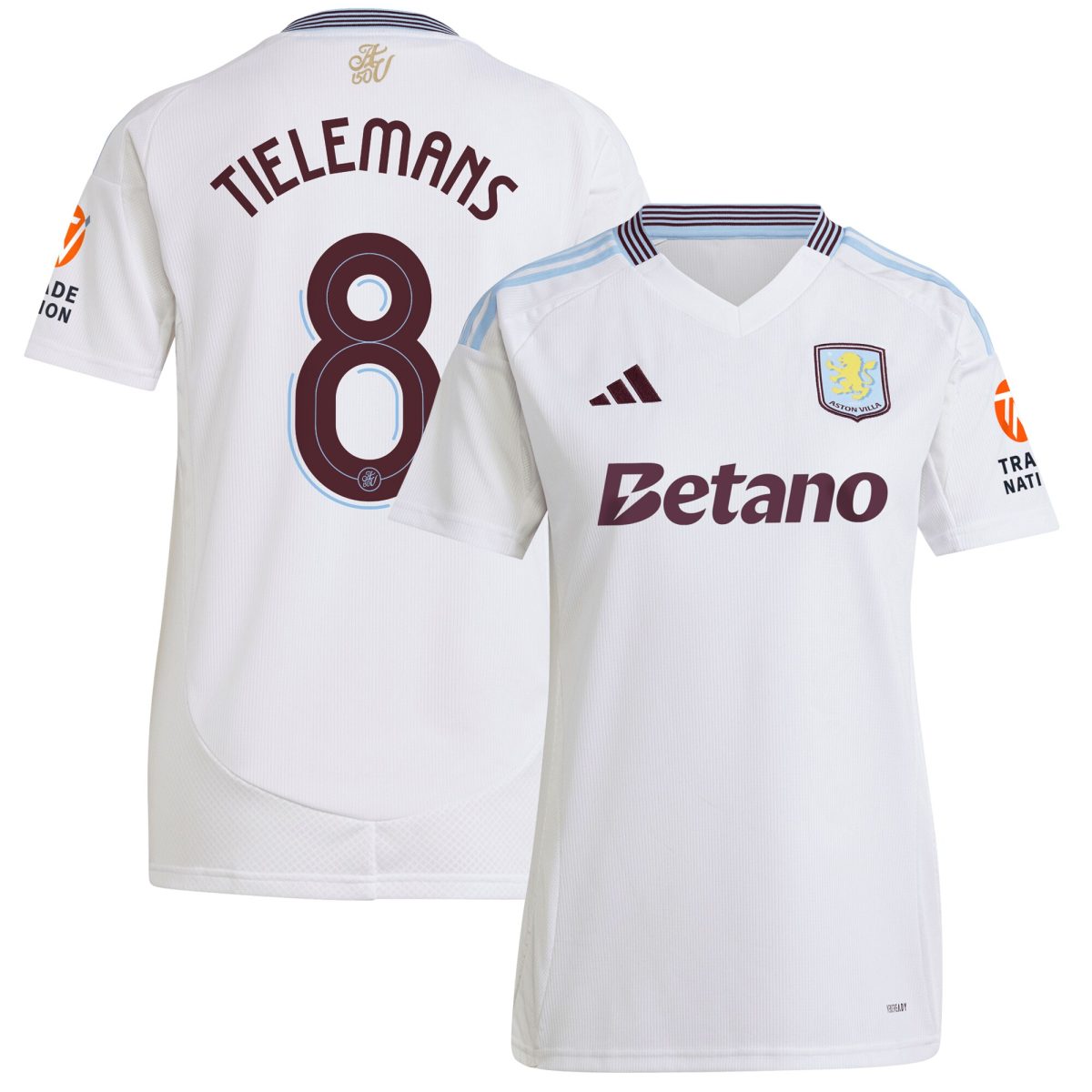 aston villa adidas away shirt 2024-25 – womens with tielemans 8 cup printing Collection - Official Aston Villa Shirts & Jerseys