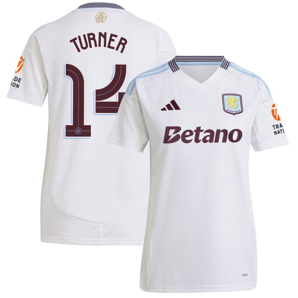 aston villa adidas away shirt 2024-25 – womens with turner 14 cup printing Collection - Official Aston Villa Shirts & Jerseys
