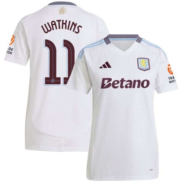 aston villa adidas away shirt 2024-25 – womens with watkins 11 cup printing Collection - Official Aston Villa Shirts & Jerseys