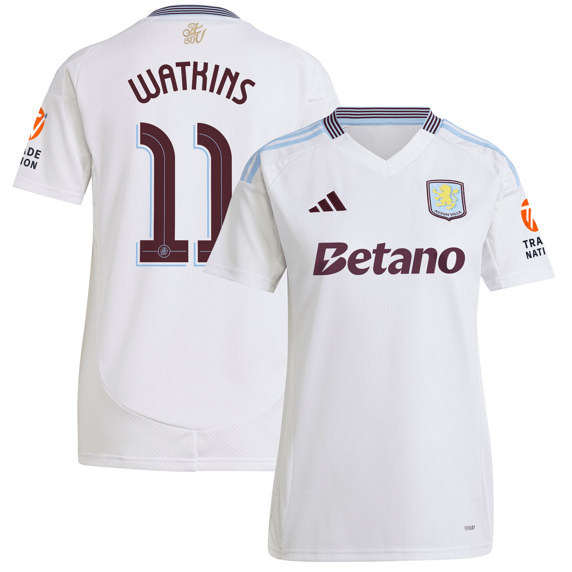 aston villa adidas away shirt 2024-25 – womens with watkins 11 cup printing Collection - Official Aston Villa Shirts & Jerseys