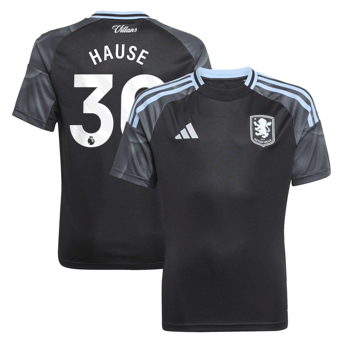 aston villa adidas away shirt 2025-26 – kids with hause 30 printing Collection - Official Aston Villa Shirts & Jerseys