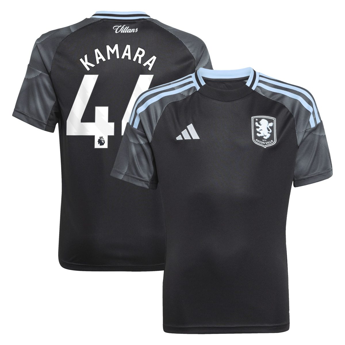 aston villa adidas away shirt 2025-26 – kids with kamara 44 printing Collection - Official Aston Villa Shirts & Jerseys