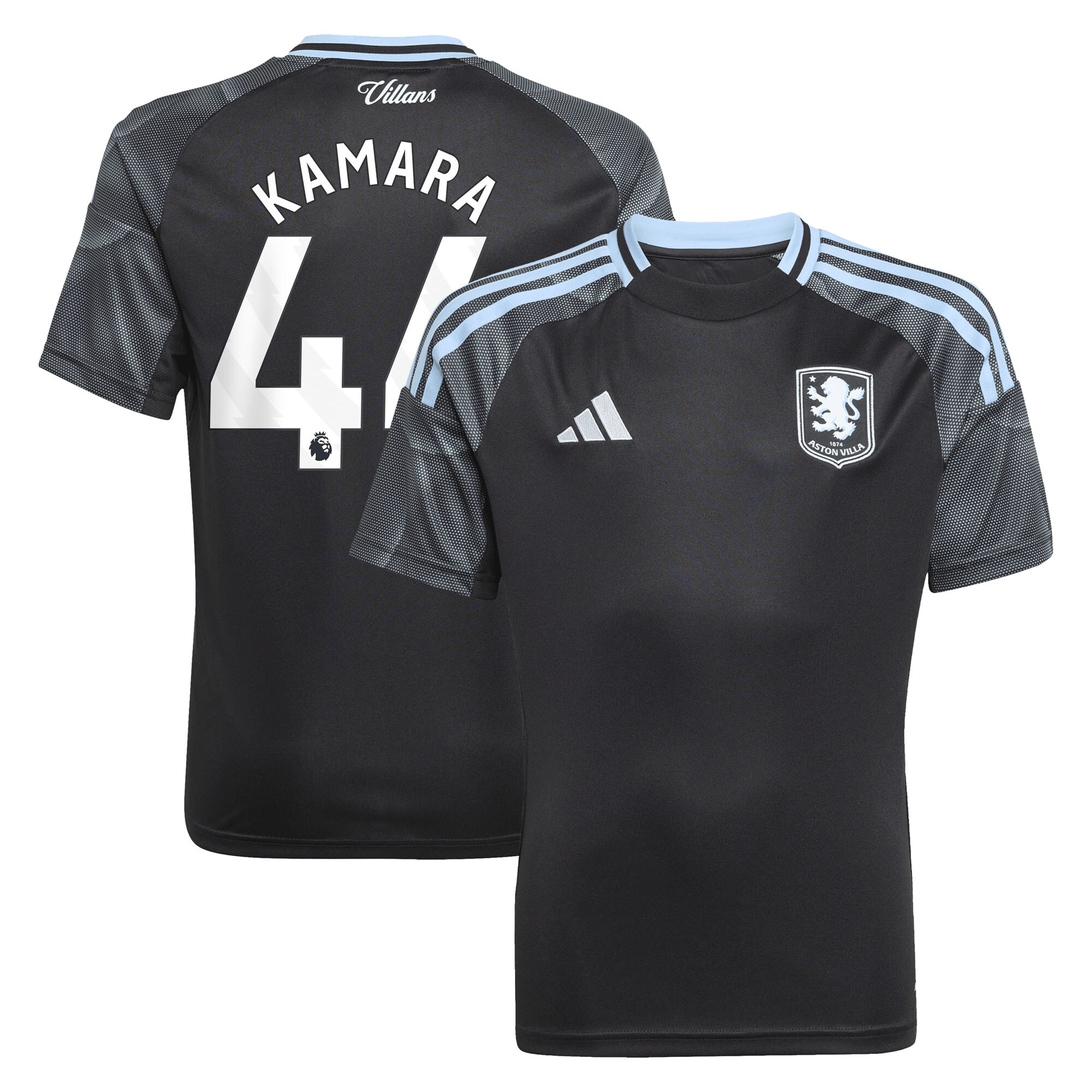 aston villa adidas away shirt 2025-26 – kids with kamara 44 printing Collection - Official Aston Villa Shirts & Jerseys