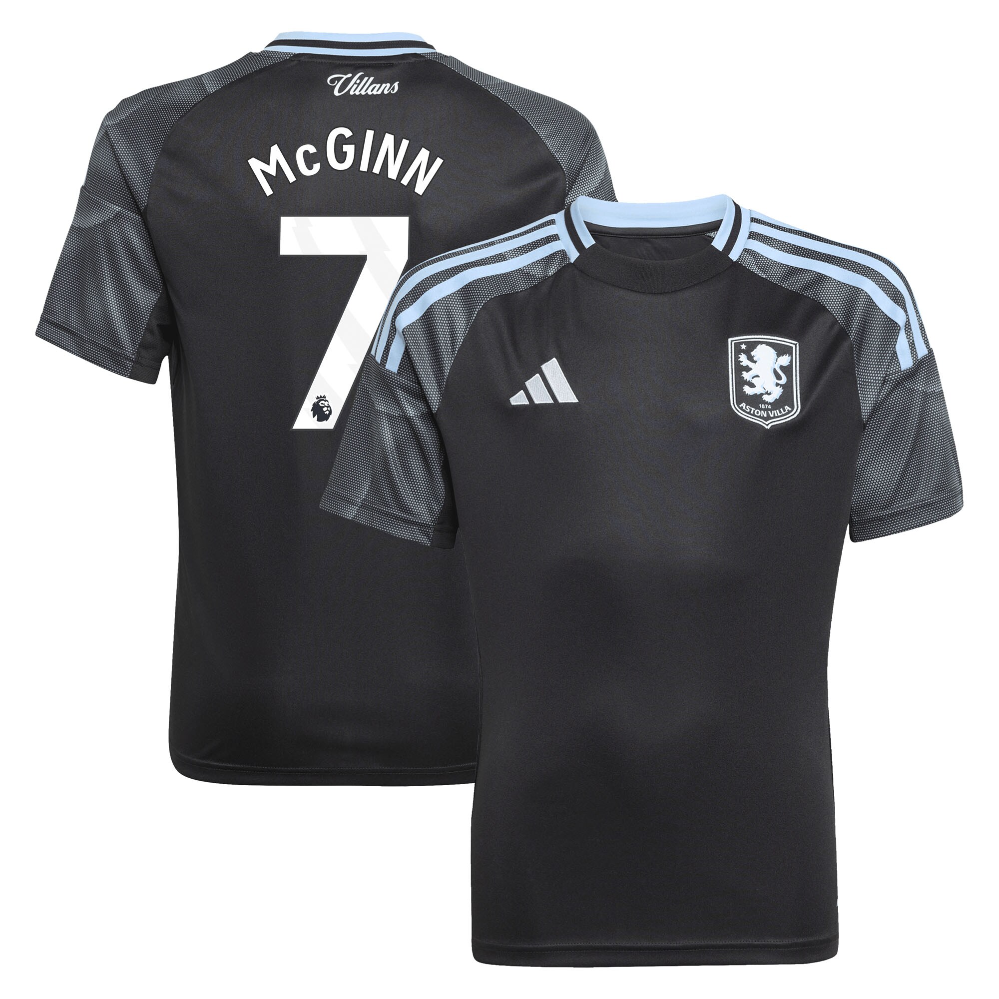 aston villa adidas away shirt 2025-26 – kids with mcginn 7 printing Collection - Official Aston Villa Shirts & Jerseys