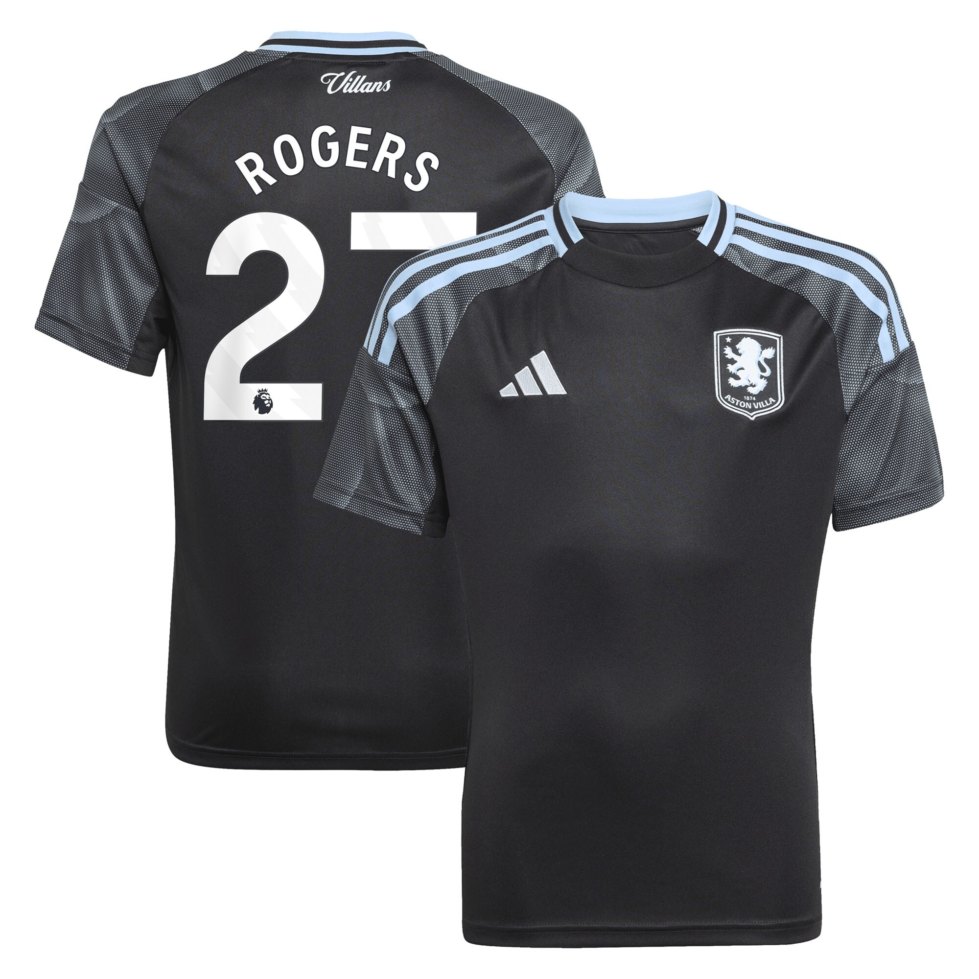 aston villa adidas away shirt 2025-26 – kids with rogers 27 printing Collection - Official Aston Villa Shirts & Jerseys