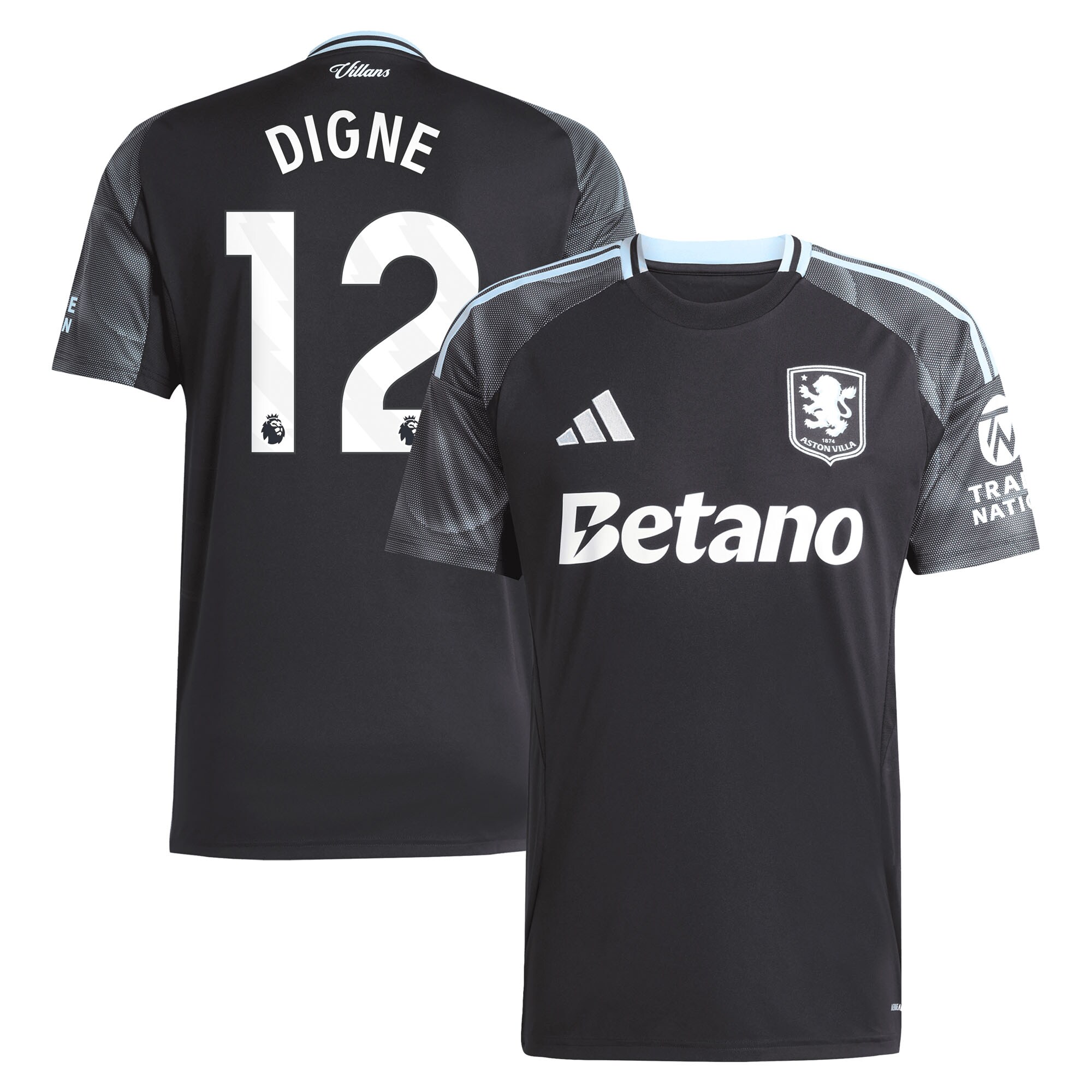 aston villa adidas away shirt 2025-26 with digne 12 printing Collection - Official Aston Villa Shirts & Jerseys