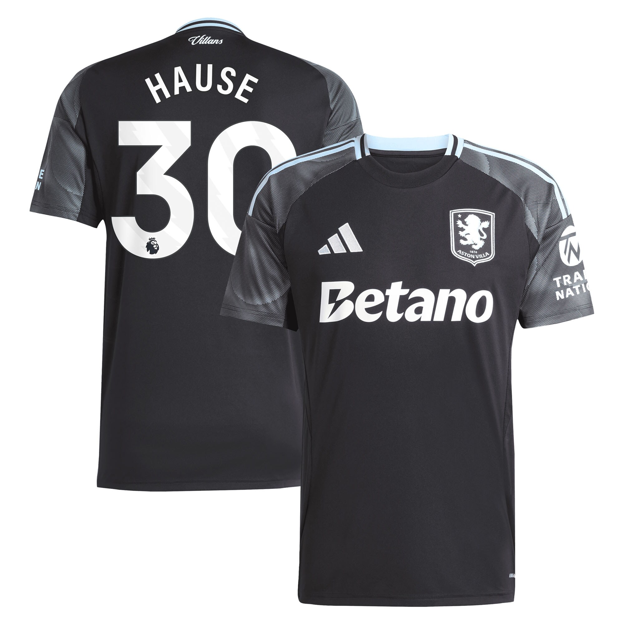 aston villa adidas away shirt 2025-26 with hause 30 printing Collection - Official Aston Villa Shirts & Jerseys