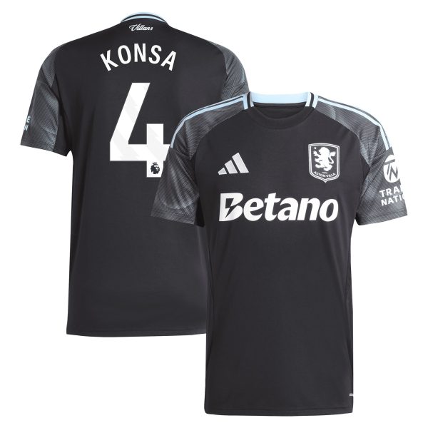 aston villa adidas away shirt 2025-26 with konsa 4 printing Collection - Official Aston Villa Shirts & Jerseys