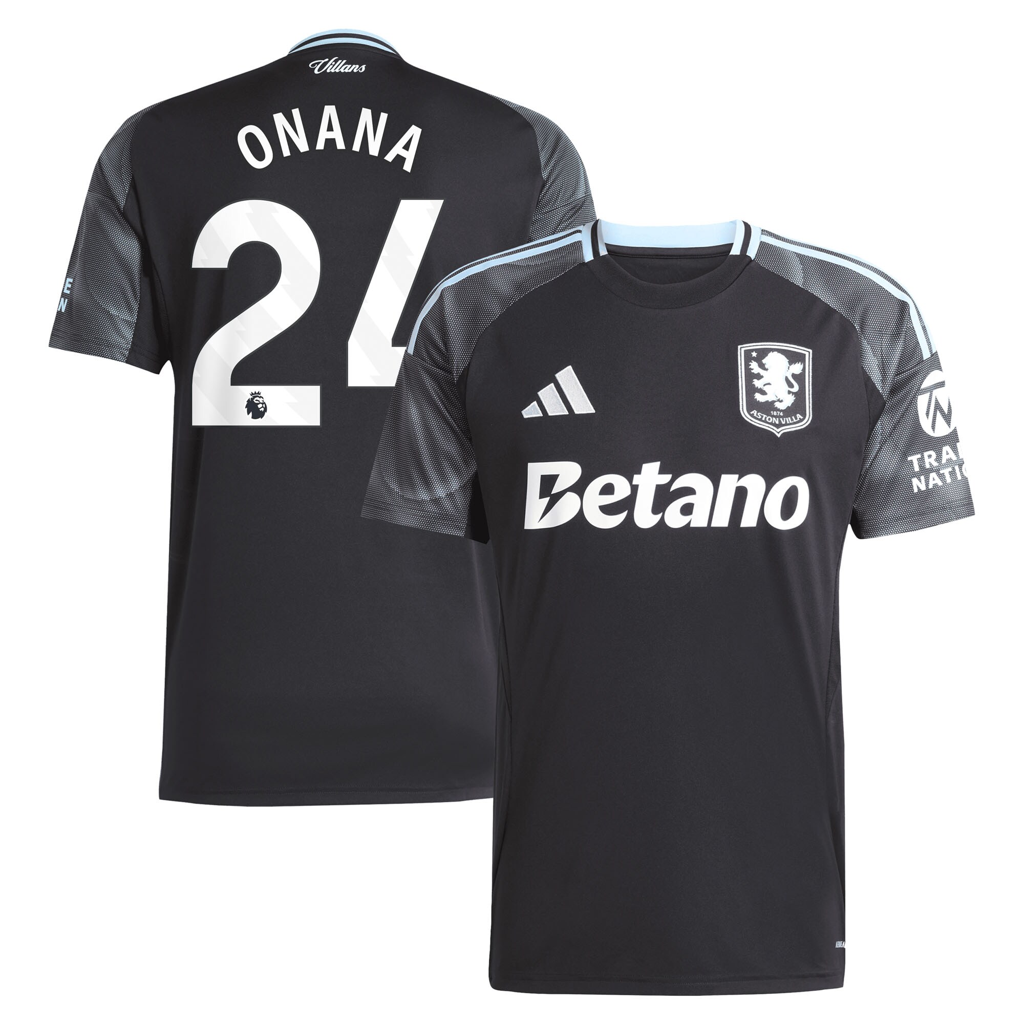 aston villa adidas away shirt 2025-26 with onana 24 printing Collection - Official Aston Villa Shirts & Jerseys