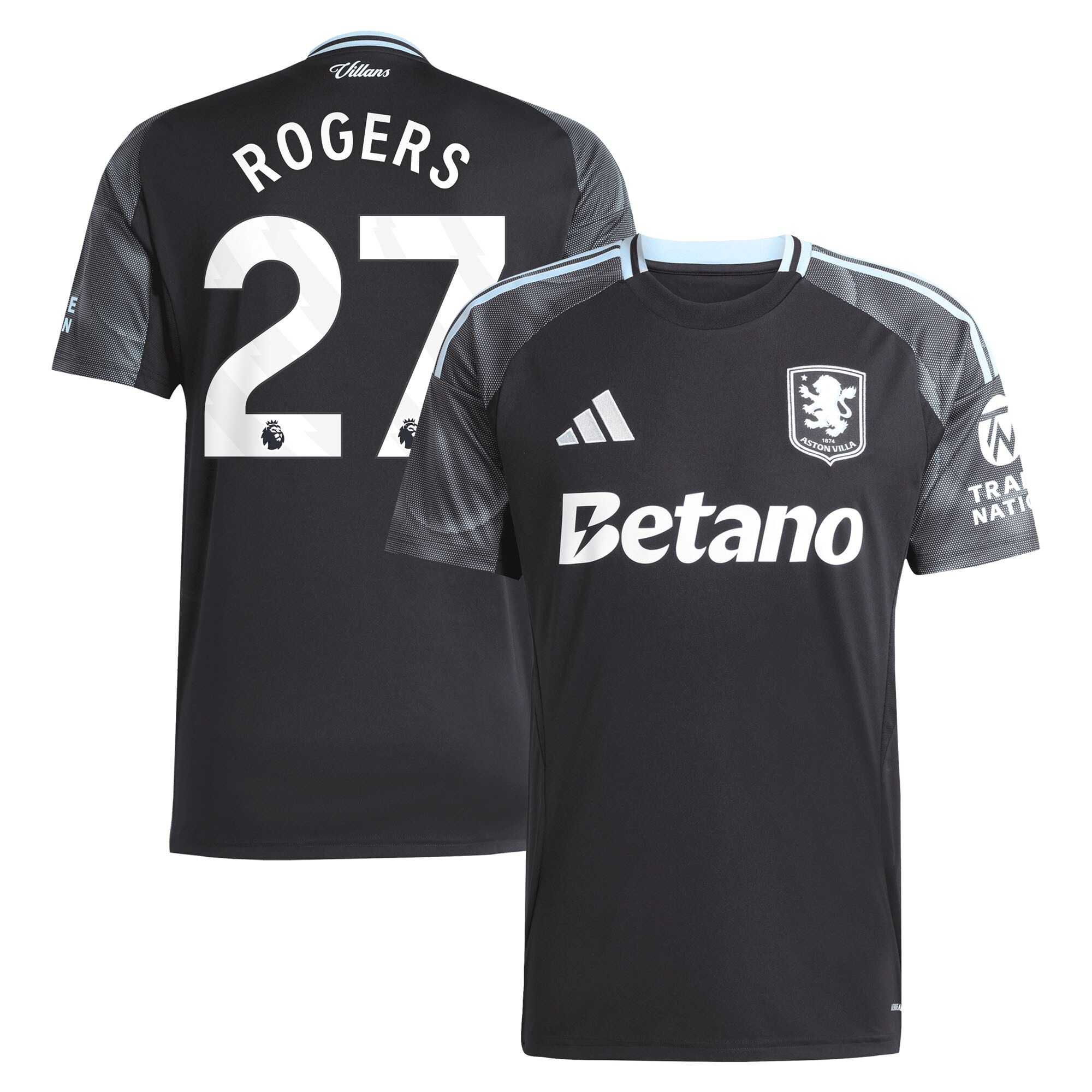 aston villa adidas away shirt 2025-26 with rogers 27 printing Collection - Official Aston Villa Shirts & Jerseys