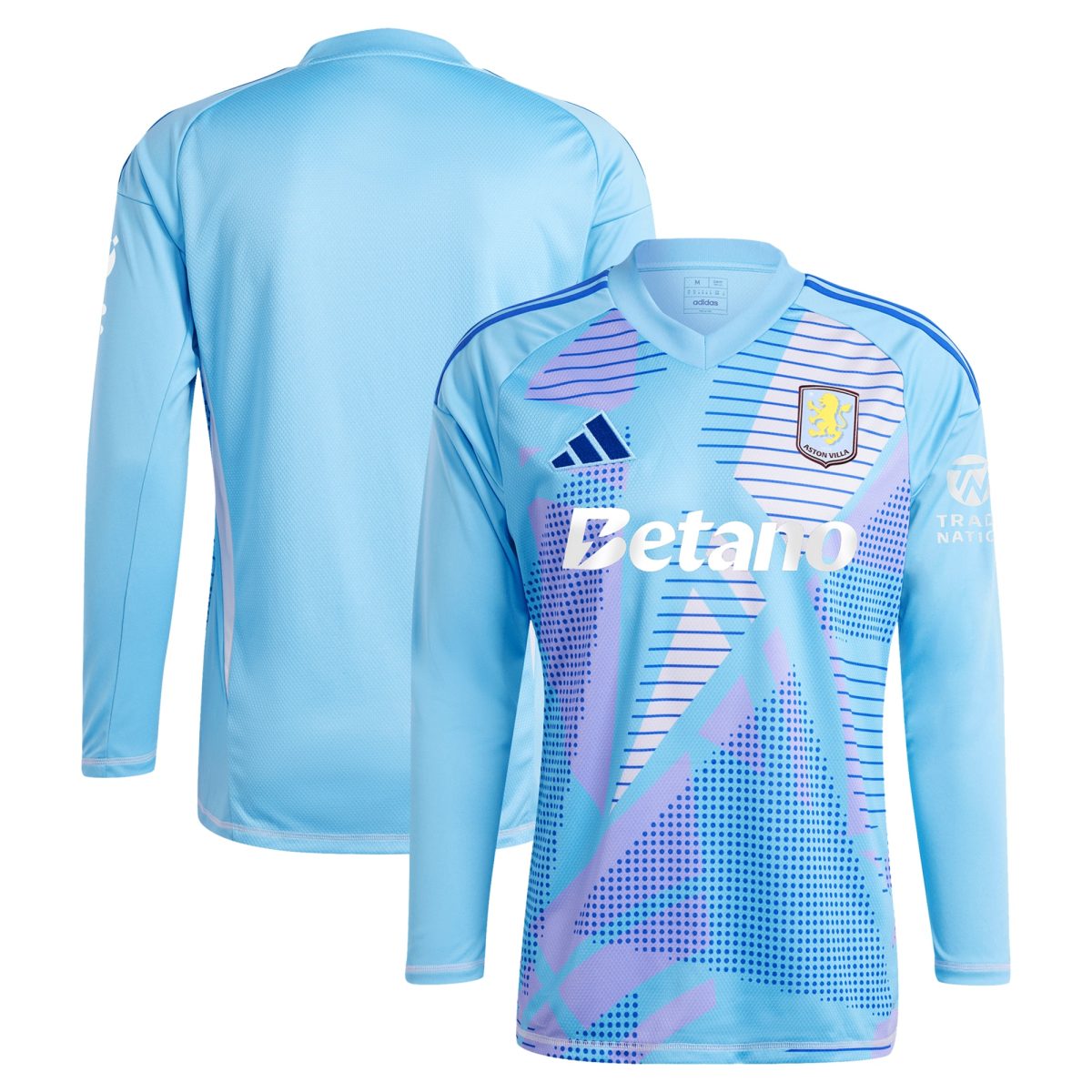 aston villa adidas goalkeeper shirt 2024-25 – long sleeve – 201964005 with custom printing Collection - Official Aston Villa Shirts & Jerseys
