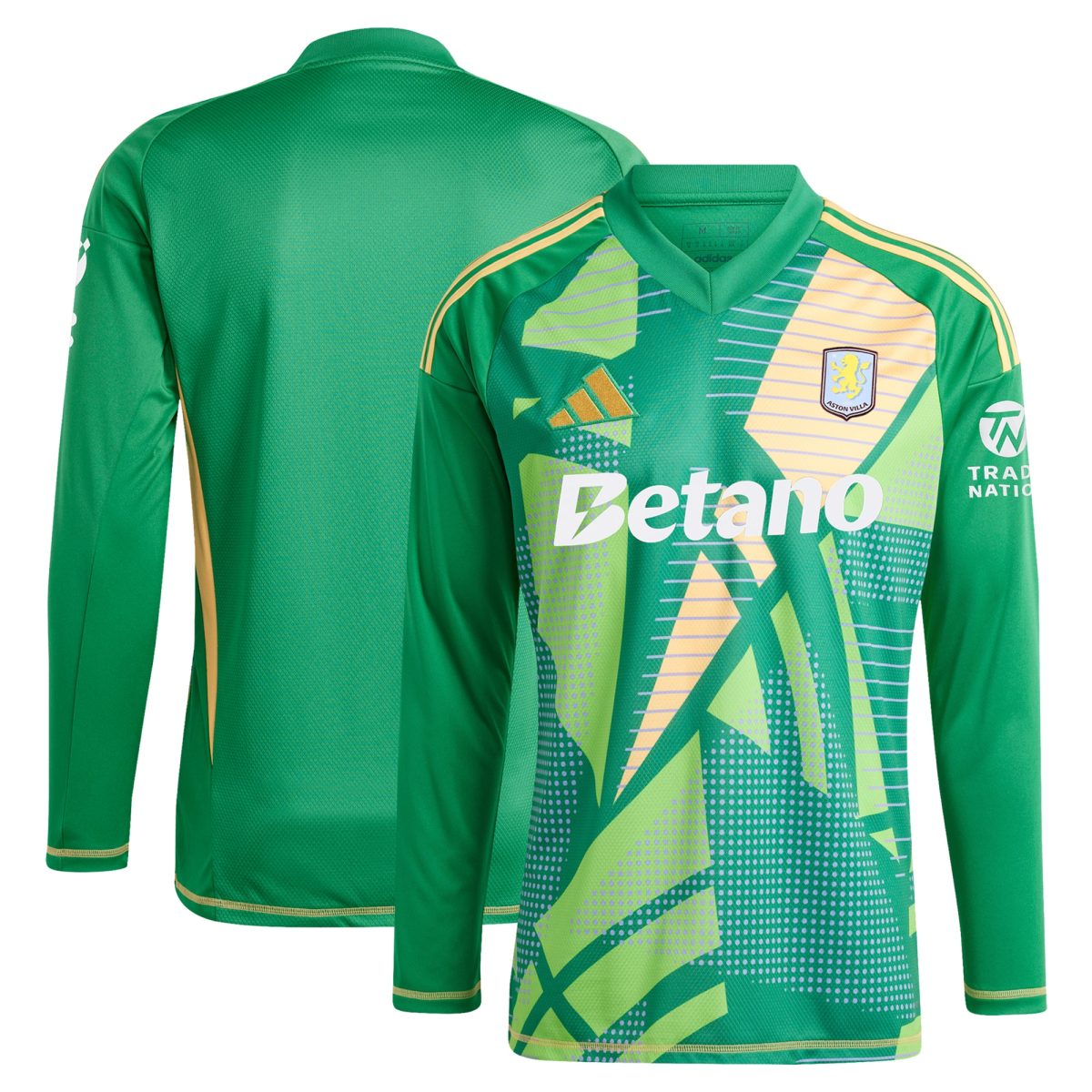 aston villa adidas goalkeeper shirt 2024-25 – long sleeve – 201964009 with custom printing Collection - Official Aston Villa Shirts & Jerseys