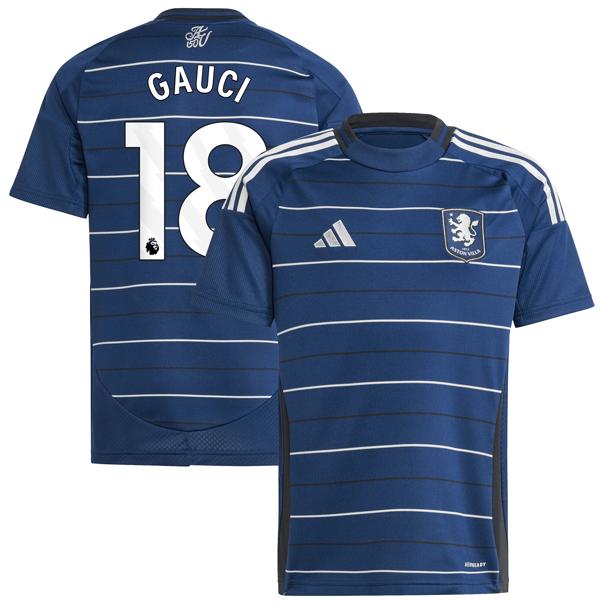 aston villa adidas goalkeeper shirt 2024-25 – long sleeve – kids with gauci 18 printing – 202030990 Collection - Official Aston Villa Shirts & Jerseys